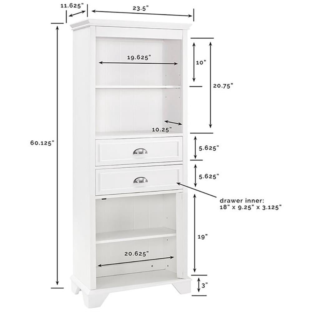 Crosley Brands Lydia Tall Cabinet White - Image 3