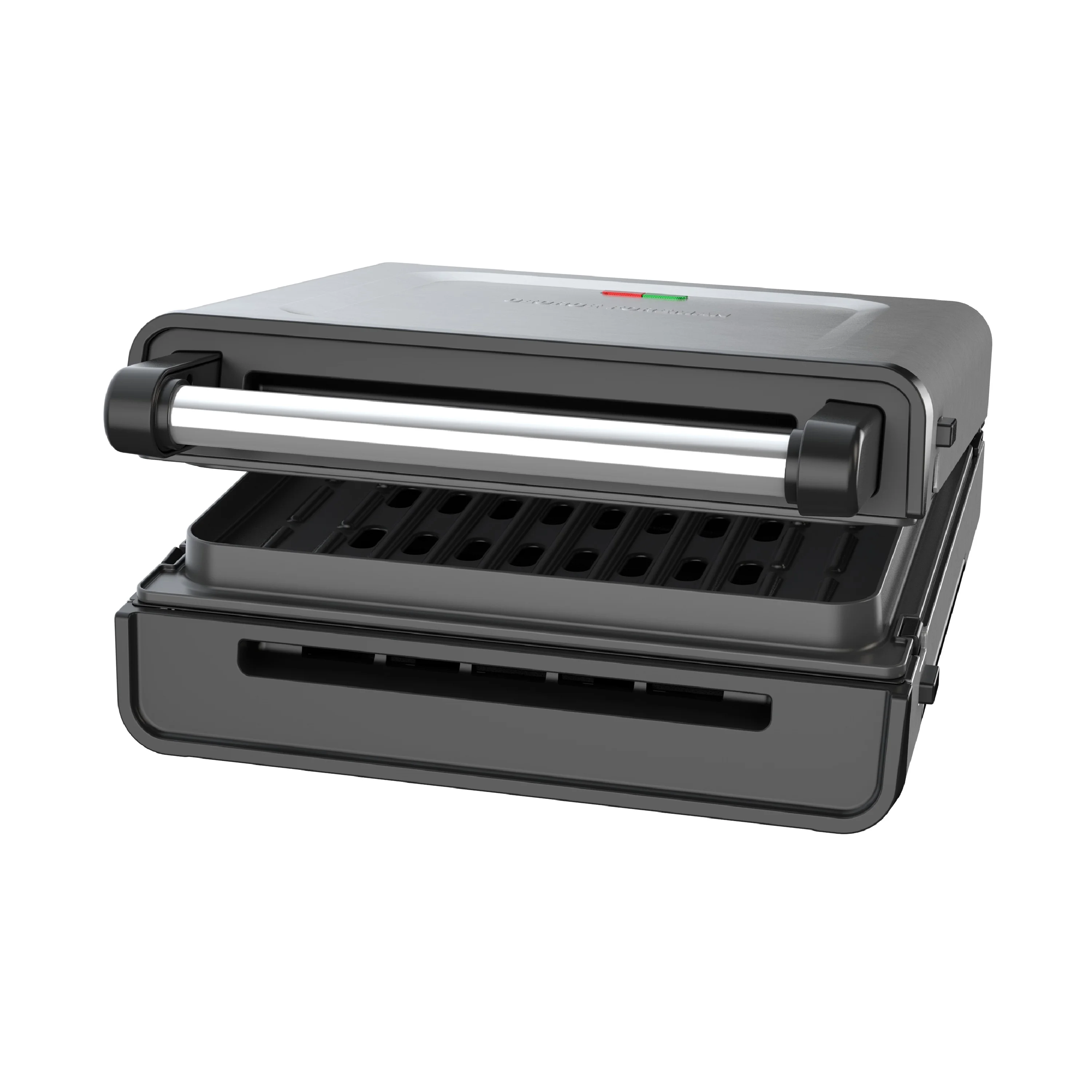 George Foreman 4–6 Serving Electric Indoor Grill, Contact Smokeless Grilling with Removable Plates and Drip Tray, Stainless Steel Housing - Image 13