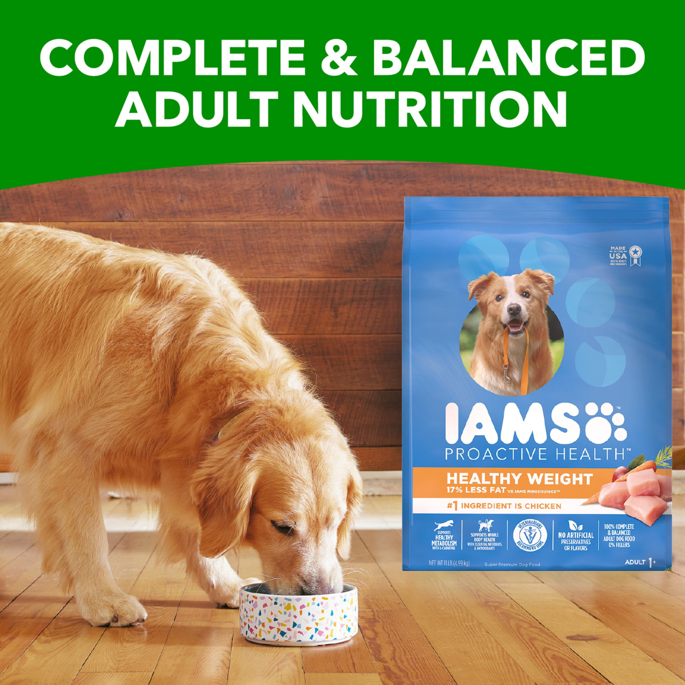 Iams Proactive Health Healthy Weight Control Adult Dry Dog Food With Real Chicken, 29.1 Lb Bag - Image 8