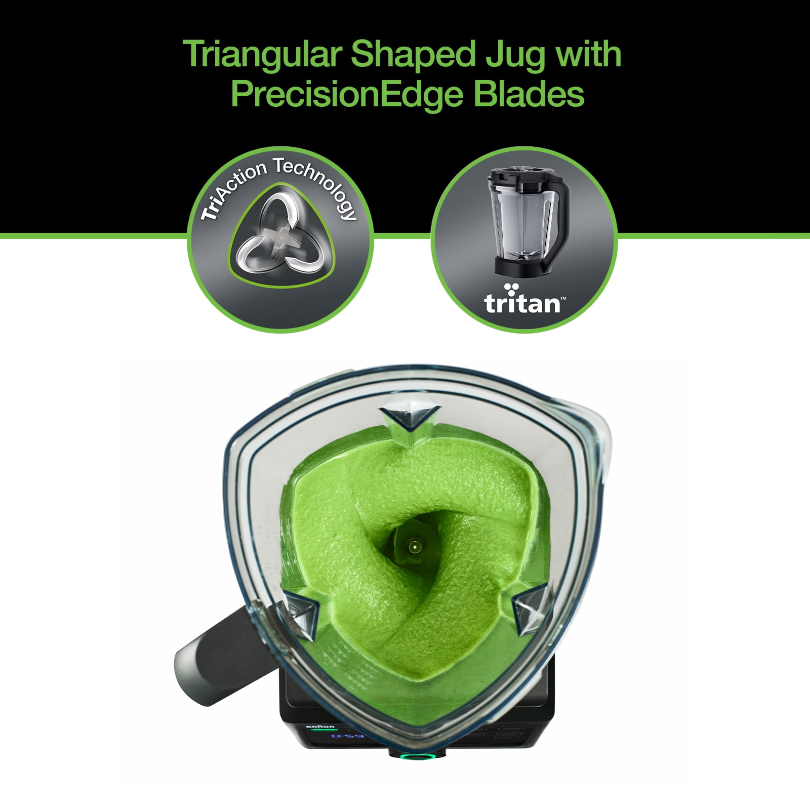 Braun TriForce Pro Power Blender with 3 Unique Texture Settings, Black - Image 3