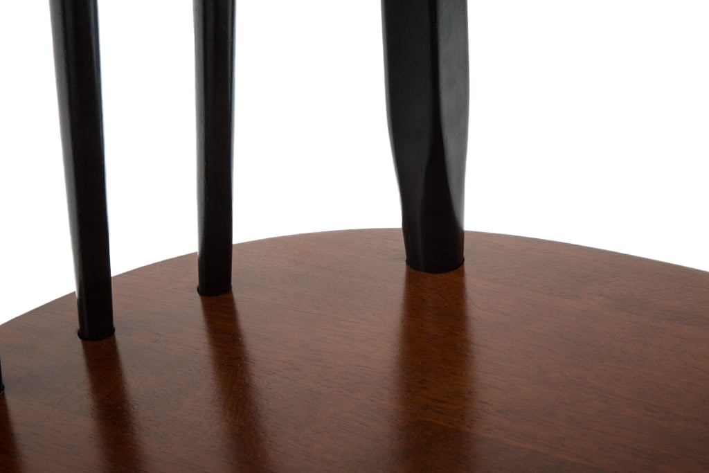 Boraam Windsor Wood Dining Room Side Chairs - Set of 2 - Black and Cherry Finish - Image 5