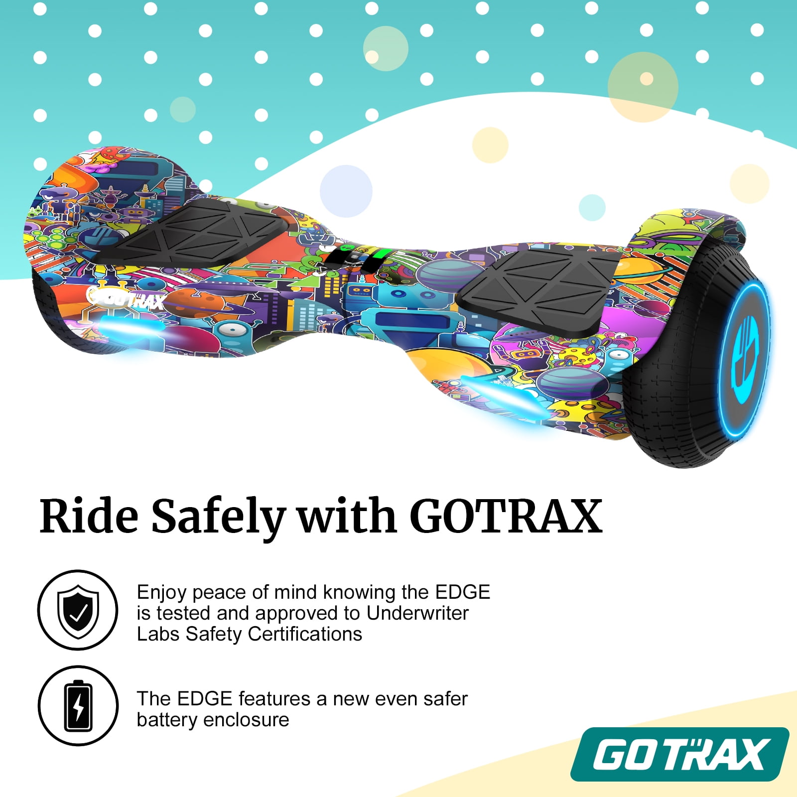 Gotrax Edge Hoverboard for Kids Adults, Offshore Hoverboard, New Color - Image 6