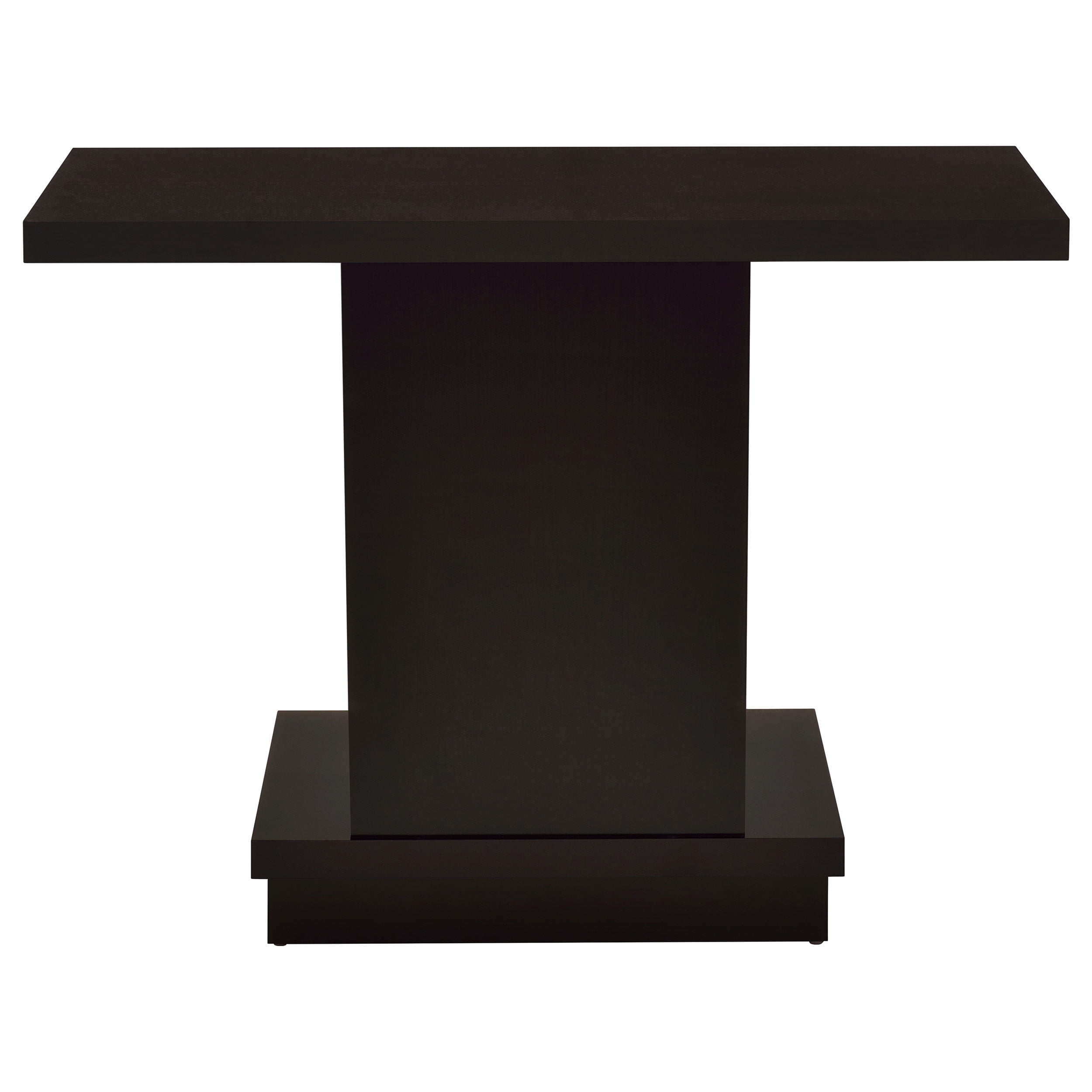 Reston Engineered Wood Pedestal Console Table Cappuccino - Image 4