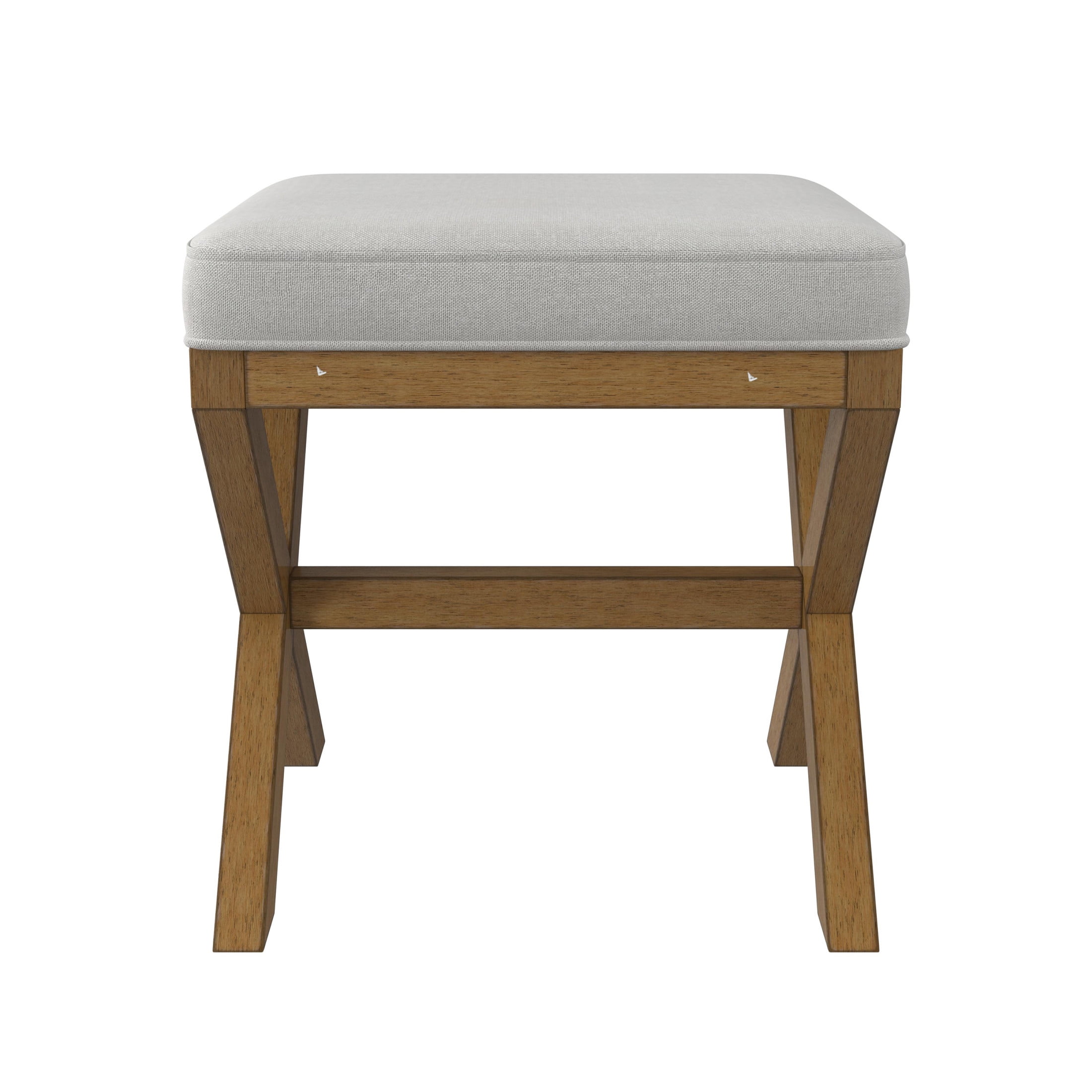 Hillsdale Furniture Somerset Backless Wood Vanity Stool, Dark Driftwood - Image 14