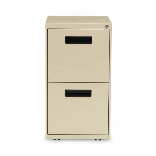 Alera PA54-2820PY Two-Drawer Mobile Pedestal File, 15-7/8w x 19-3/4d x 28-1/4h, Putty - Image 9