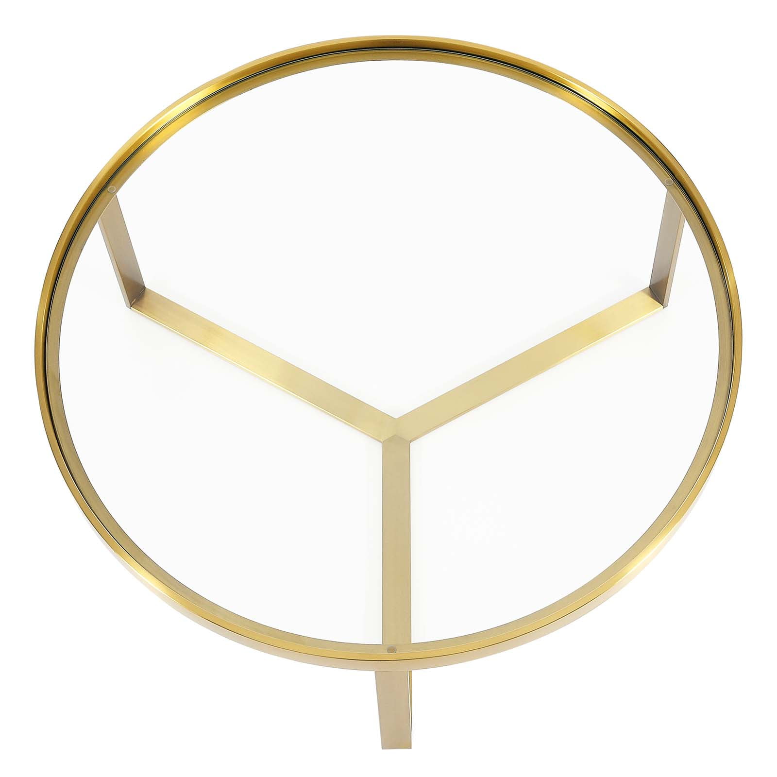 Modway Relay Coffee Table in Gold - Image 4