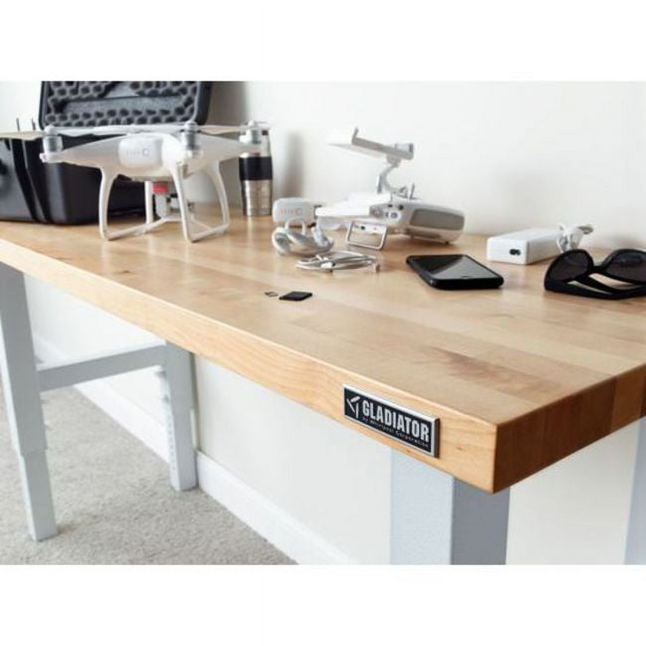 GLADIATOR 6' ADJUSTABLE HEIGHT HARDWOOD WORKBENCH - Image 7