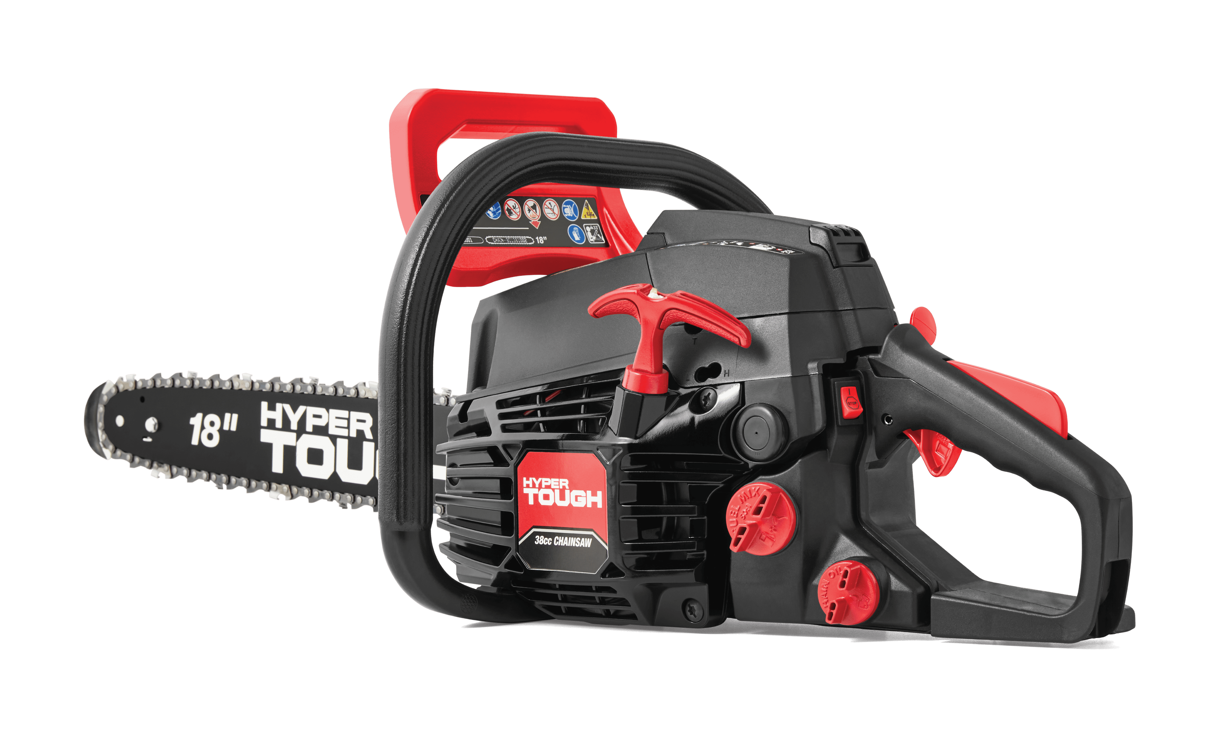 Hyper Tough 18-inch Gas Chainsaw 38cc 2-Cycle Engine - Image 4