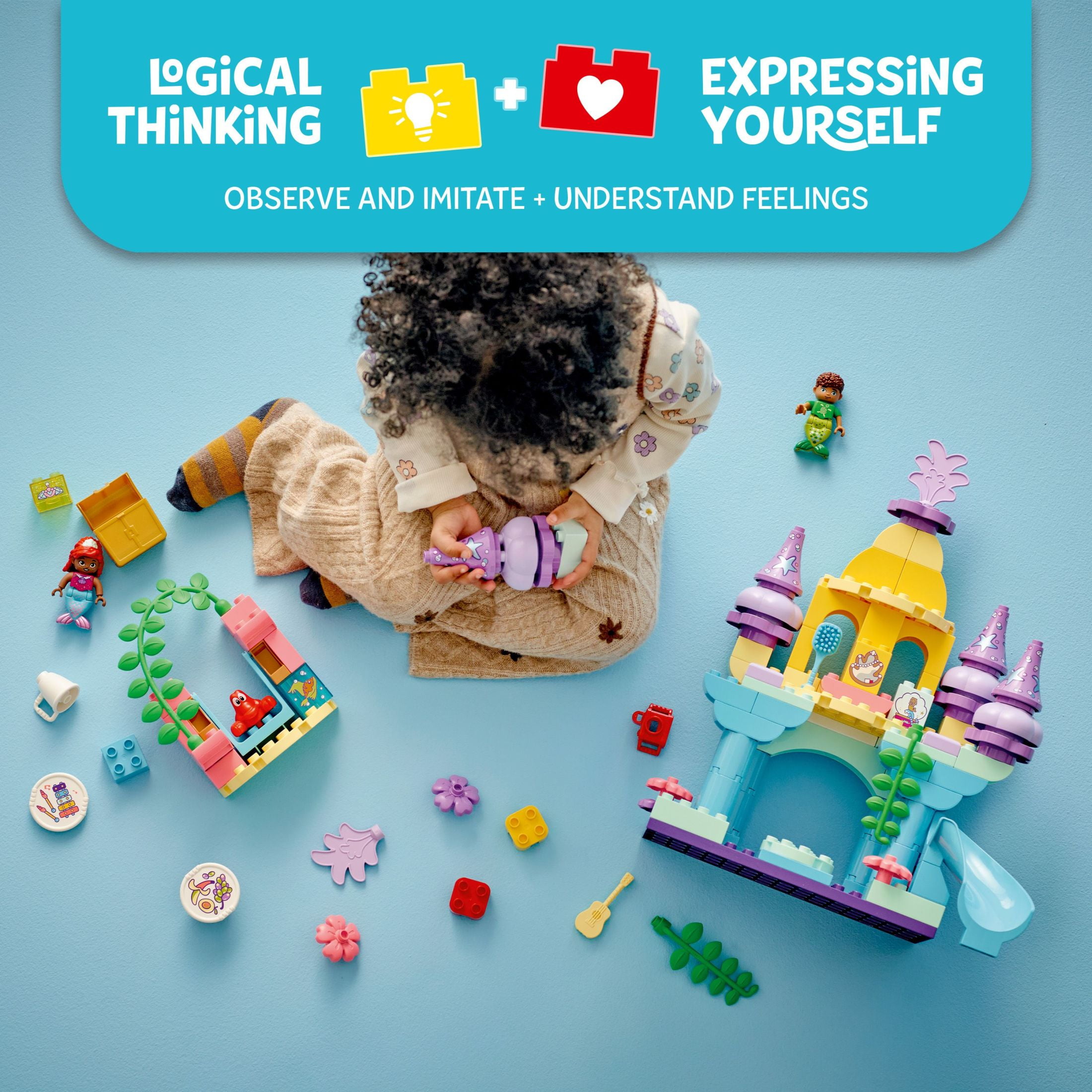 LEGO DUPLO Disney Ariel’s Magical Underwater Palace Building Set, The Little Mermaid Toy for Toddlers, 10435 - Image 3