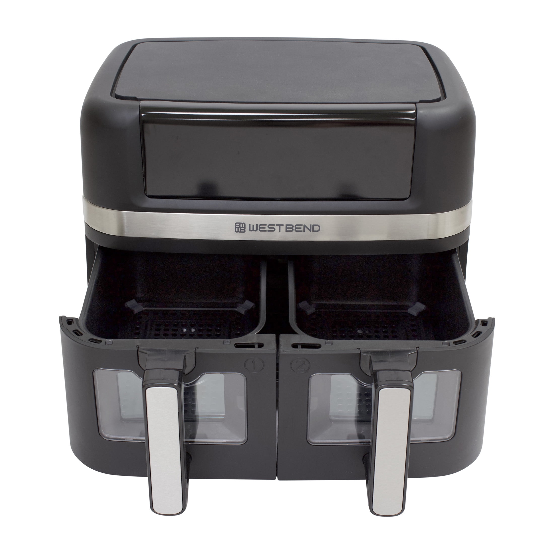 West Bend 10 Qt. Double UP Air Fryer with 15 Presets and Easy-View Windows, in Black (AFWB10BK13) - Image 8