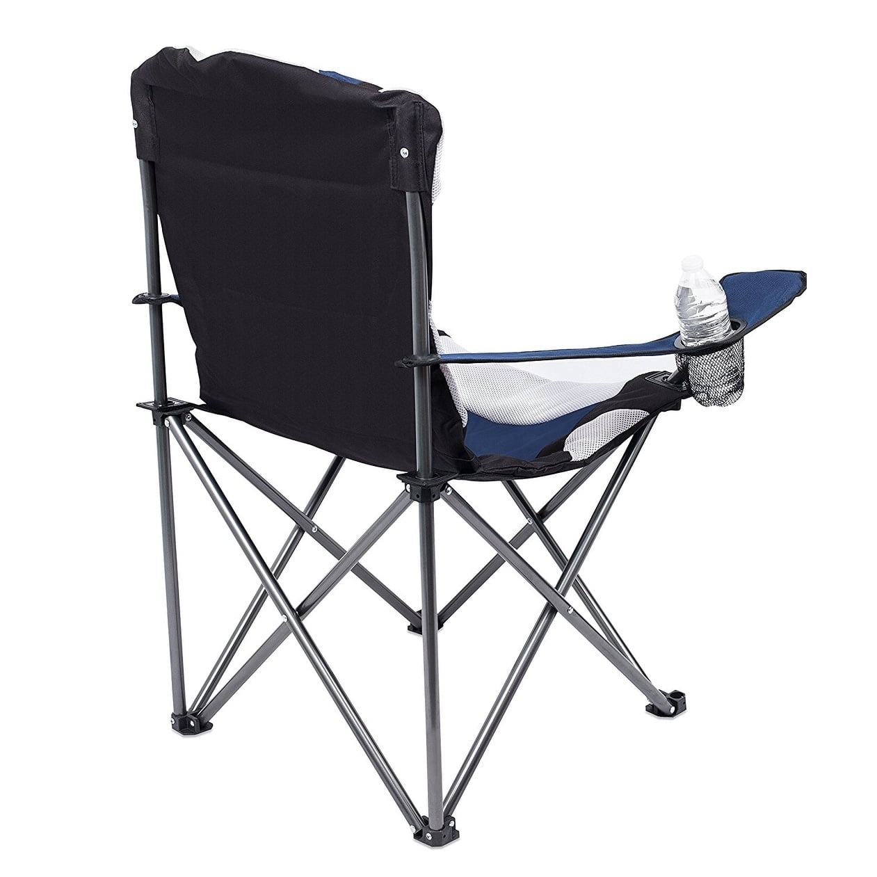 Padded Camping Folding Chair - Navy Blue - Image 3