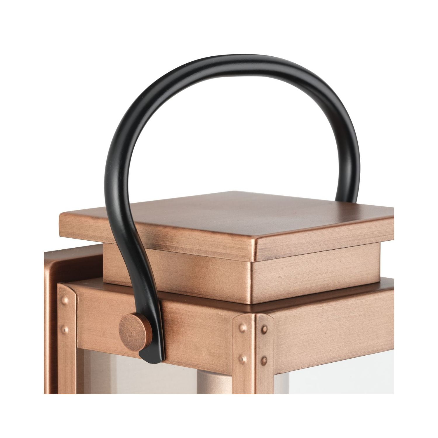 Union Square One-Light Small Antique Copper Urban Industrial Outdoor Wall Lantern - Image 2