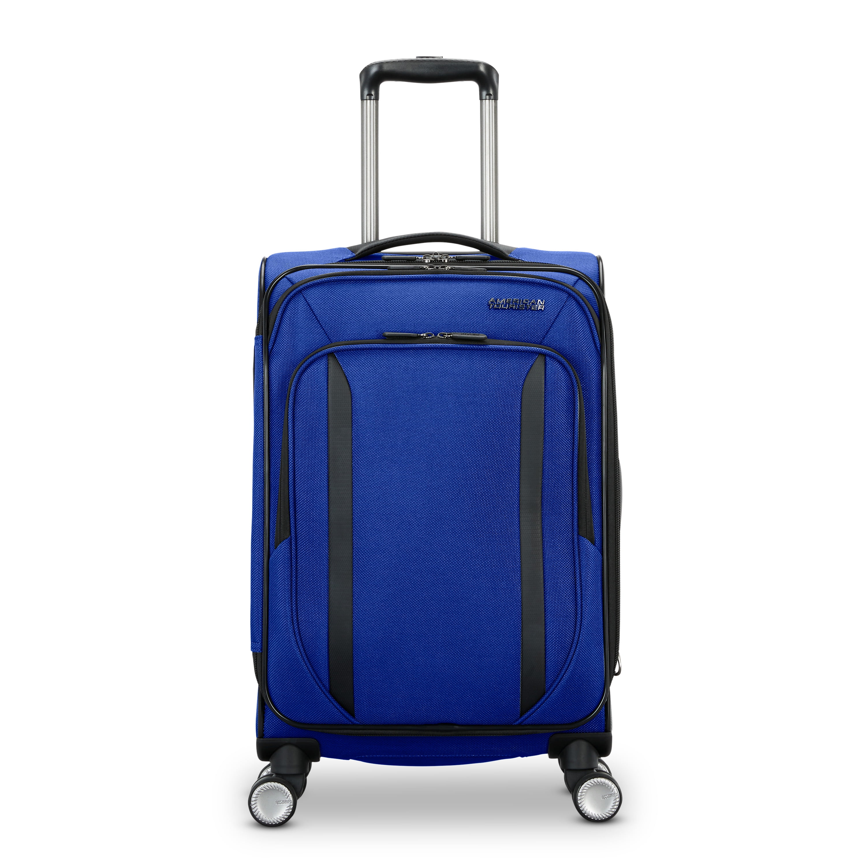 American Tourister Dash XLT Softside Carry On Luggage with Spinner Wheels Single Piece - Sapphire Blue - Image 2