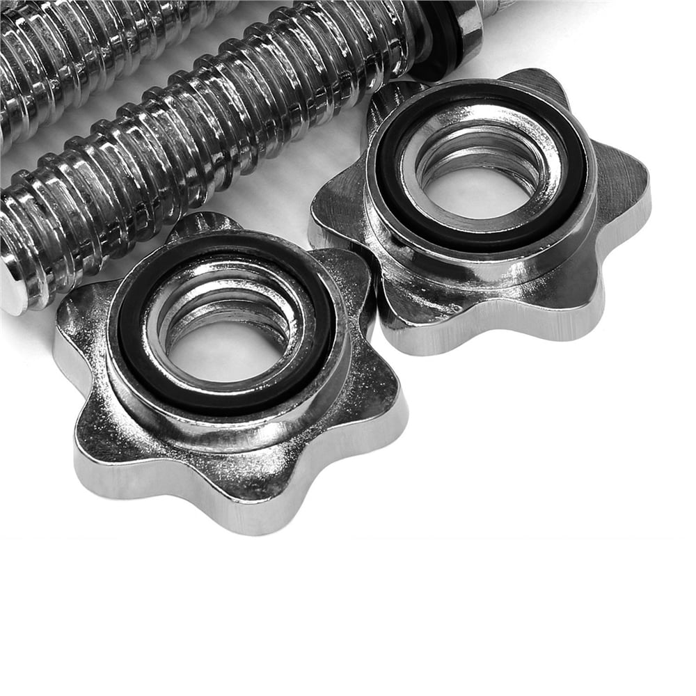 Alden Design 55 lbs. High Quality Barbell Dumbbell Weight Lifting Set, Black - Image 5