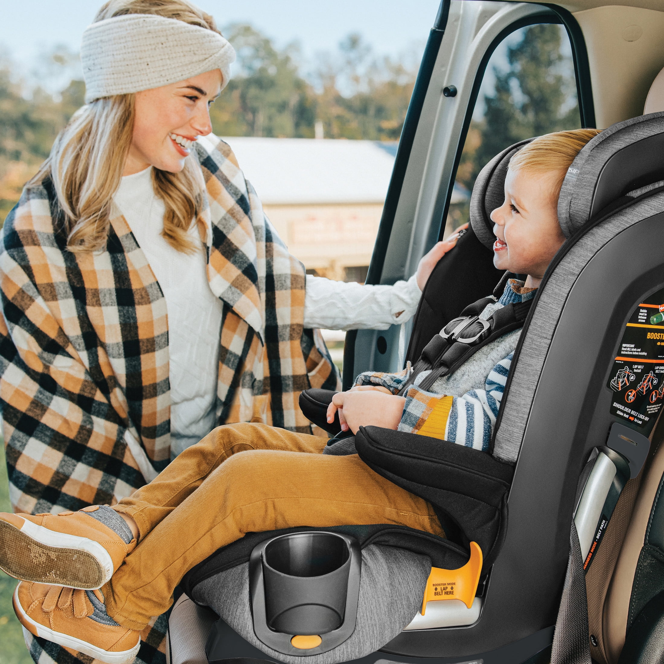 Chicco MyFit® 2-in-1 Forward-Facing Harness Booster Car Seat for Toddlers, 5-Point Harness, Belt-Positioning Booster - Haven (Purple), New - Image 6