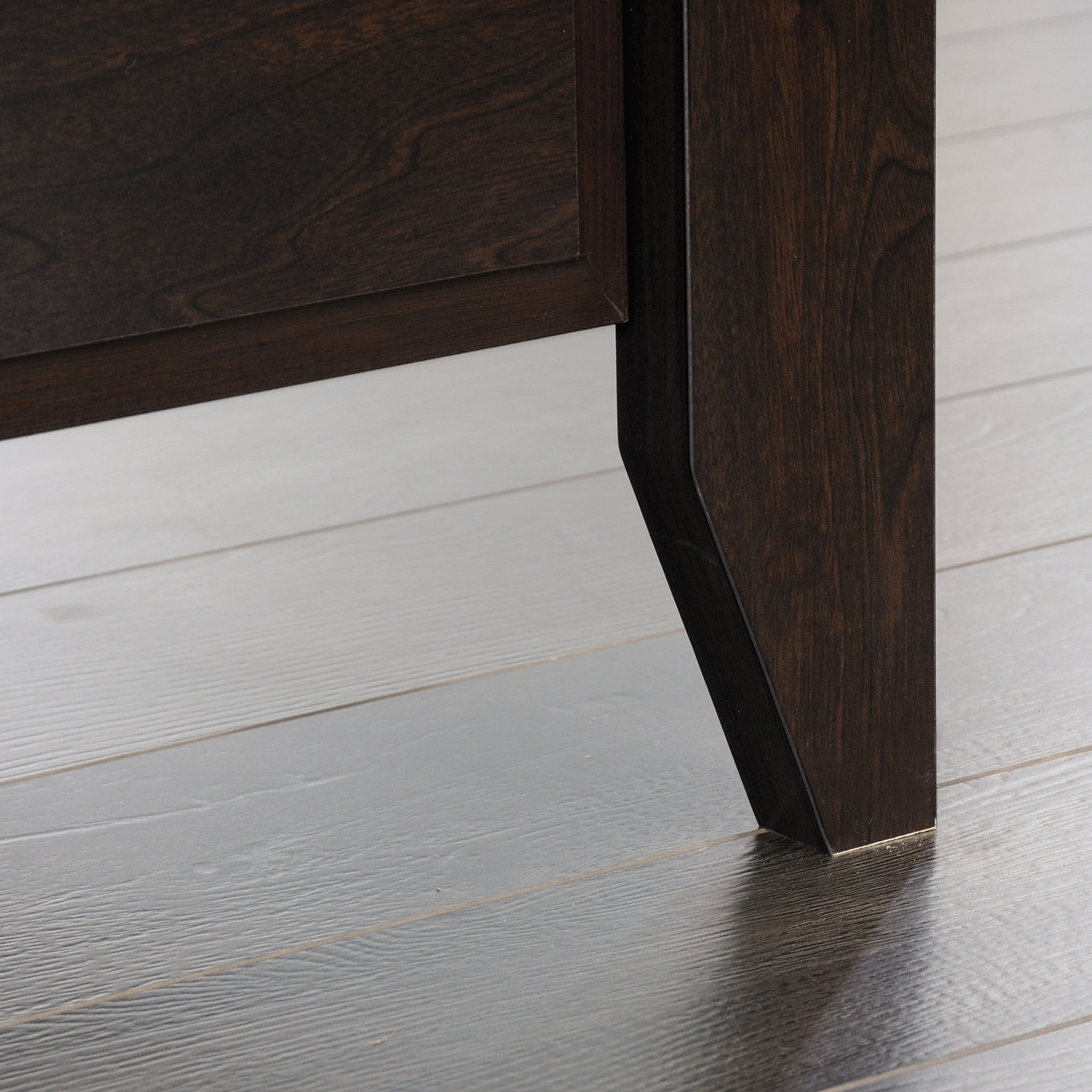 Sauder Shoal Creek Computer Desk, Jamocha Wood Finish - Image 7