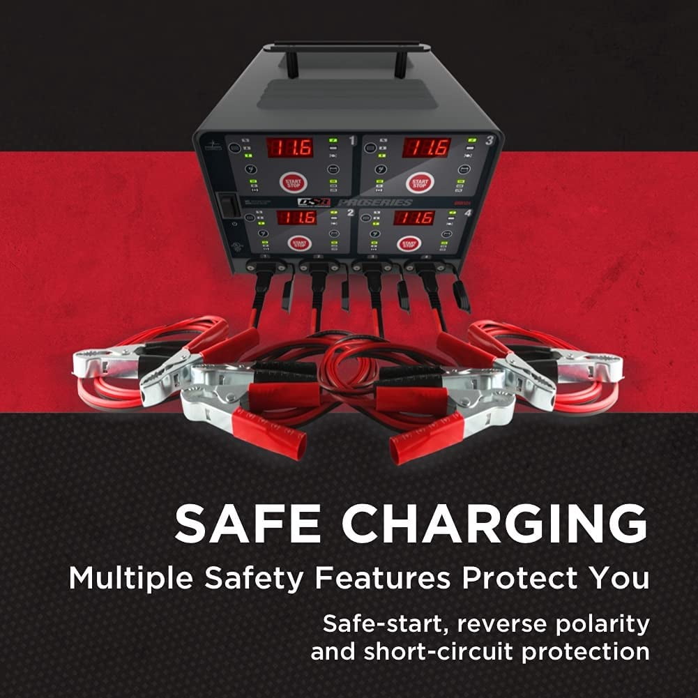 Schumacher Electric DSR Pro Heavy-Duty 4-Bank Automatic 10A Car Battery Charger and Maintainer, For 6V/12V Automotive and Marine Batteries, DSR125 - Image 11