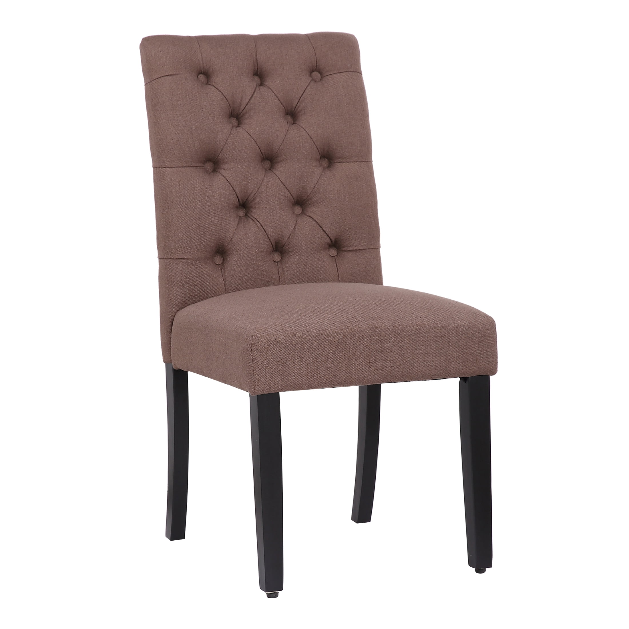 Polytrends Grandview Tufted Dining Chair (Set of 2) Brown - Image 8