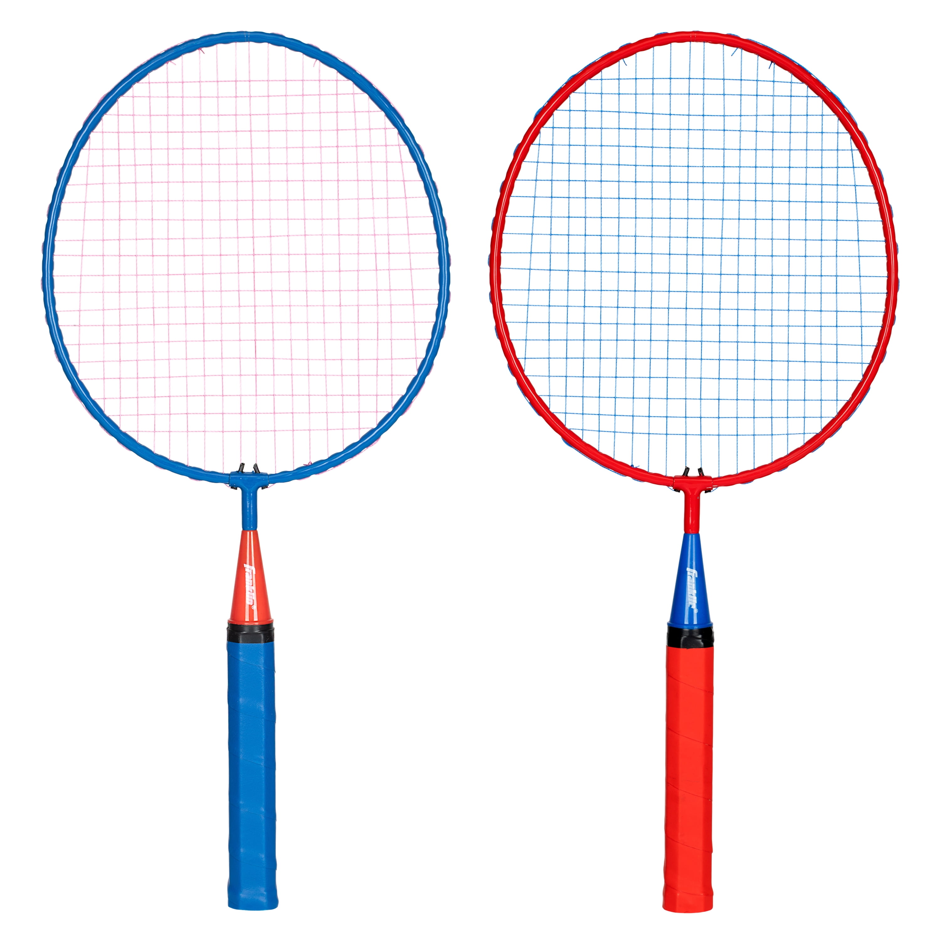 Franklin Sports Kids Jumbo Badminton Racket Set - Smashminton Kids Oversize Badminton Rackets Set - 2 Player Backyard + Beach Youth Badminton Set with Birdies + Jumbo Rackets Included - Image 4