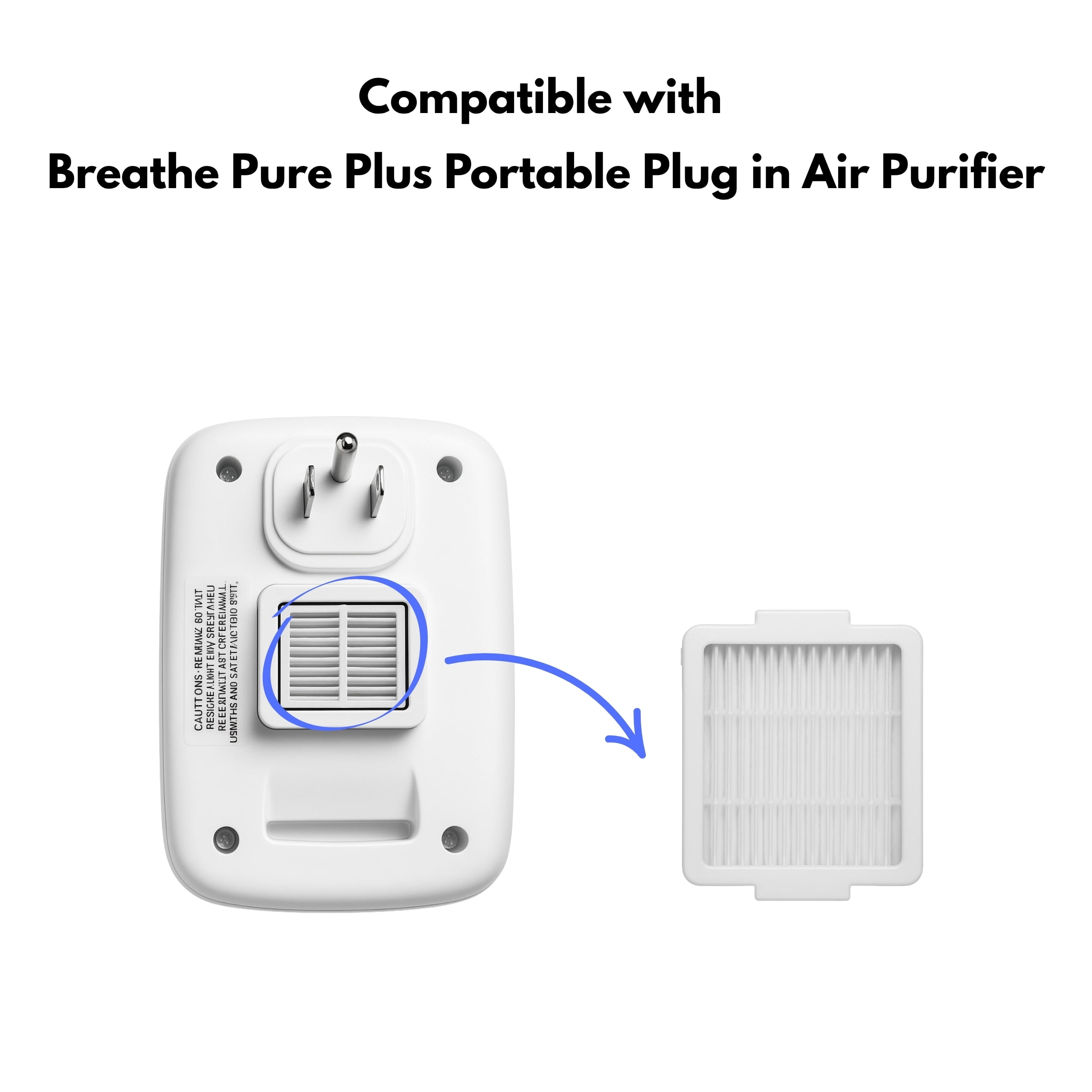 Nispira True HEPA Filter Replacement For Breath Breathe Pure Plus Portable Plug in Air Purifier, Pack of 12 - Image 7