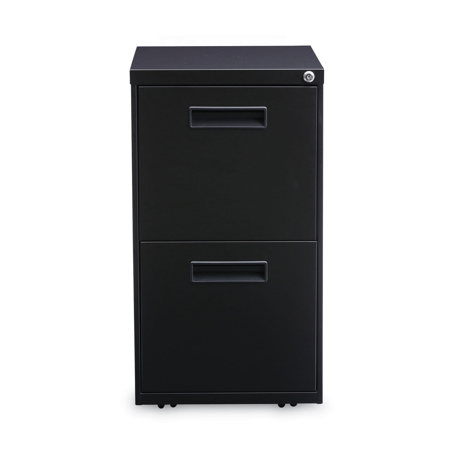 Alera ALEPAFFBL Two-Drawer Metal Pedestal File, 14 7/8w X 19-1/8d X 27-3/4h, Black - Image 9