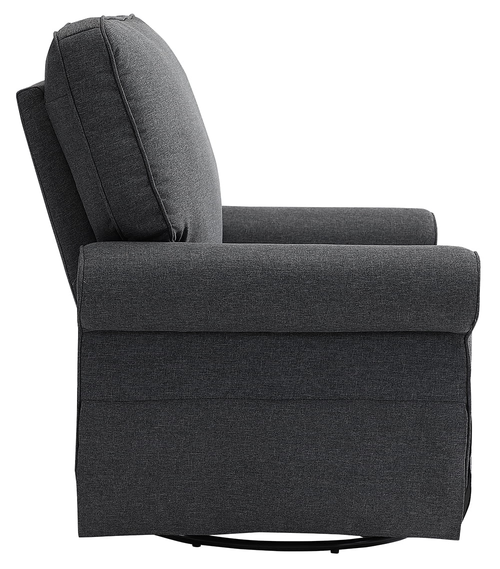 Angel Line Natalie Upholstered Swivel Glider, Dark Gray - Image 2