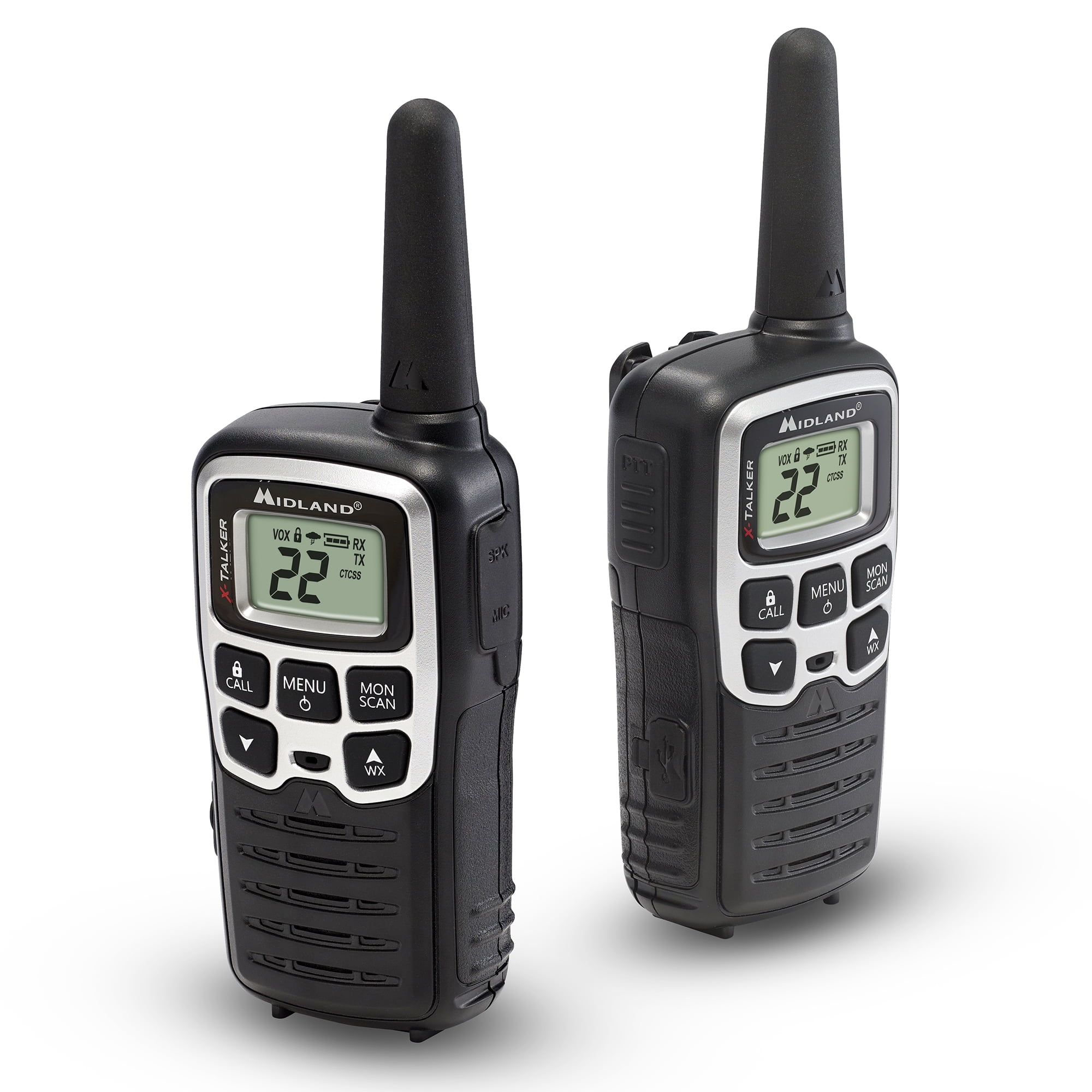 Midland T51VP4 Two-Way Radios 2-Pk 28-mile 22-Channel, Black - Image 11
