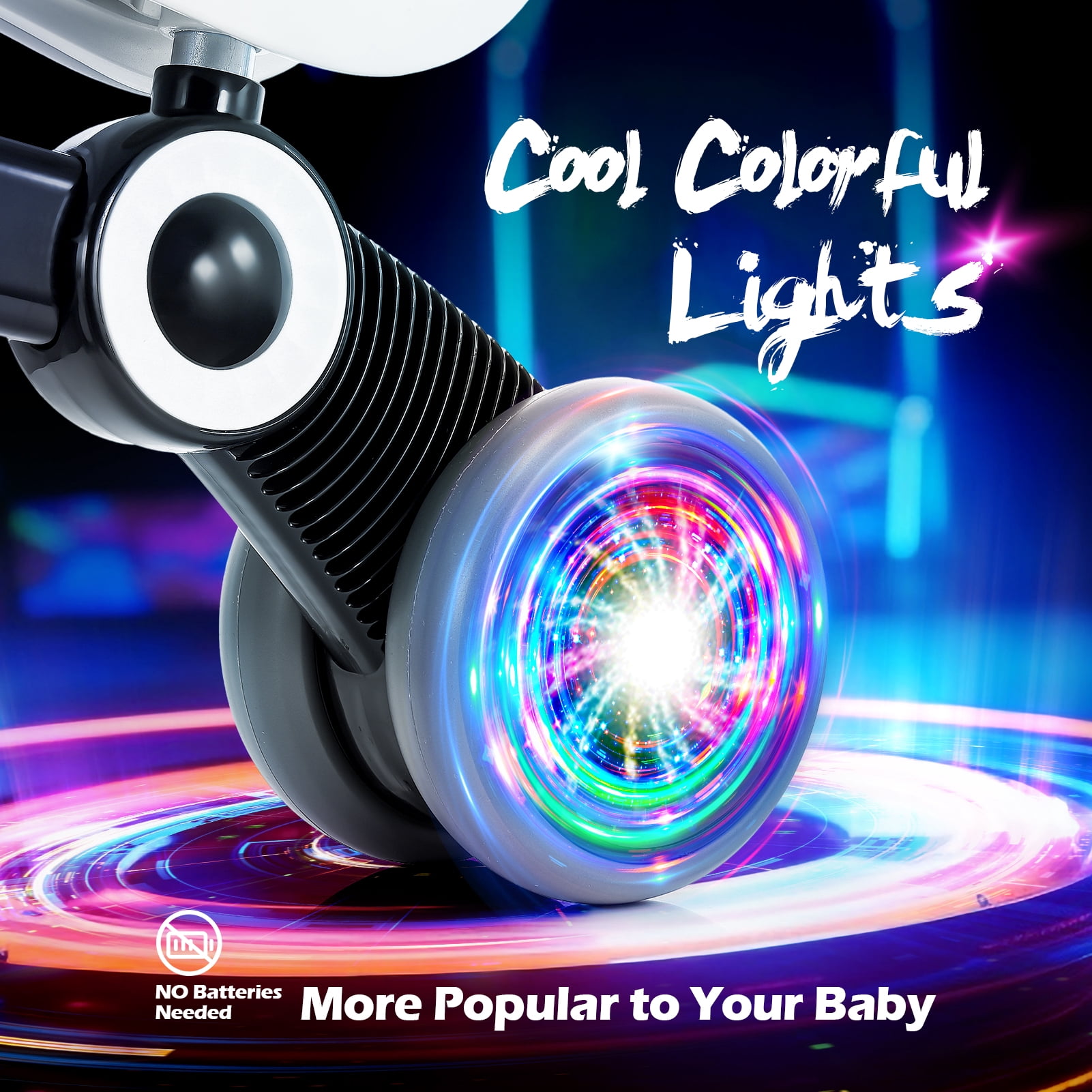 Baby Balance Bikes Toys for 1 2 Year Old, Lighting Balance Bikes 12-36 Month Toddlers, Riding Toys for Toddlers Gifts for 1 2 3 Year Old Boys Girls - Image 6