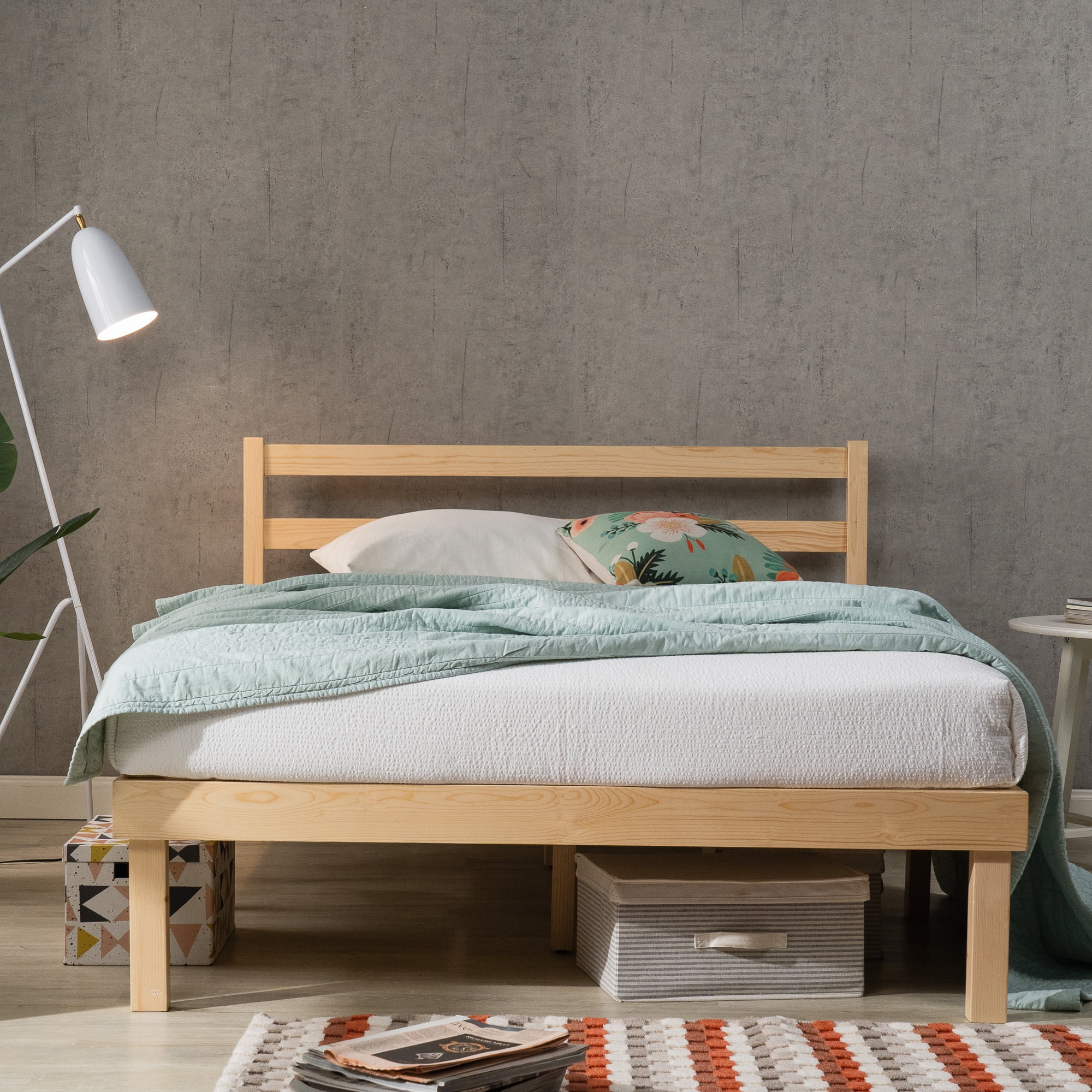 Zinus Robin 35" Wood Platform Bed Frame with Headboard, King - Image 9