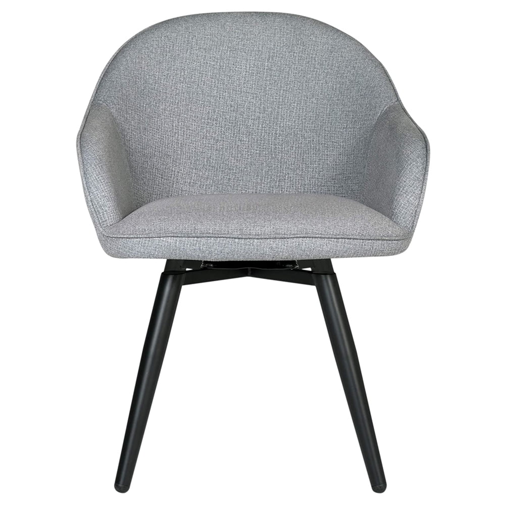Studio Designs Home Dome Swivel Office or Dining Chair w/ Metal Legs, Gray - Image 7