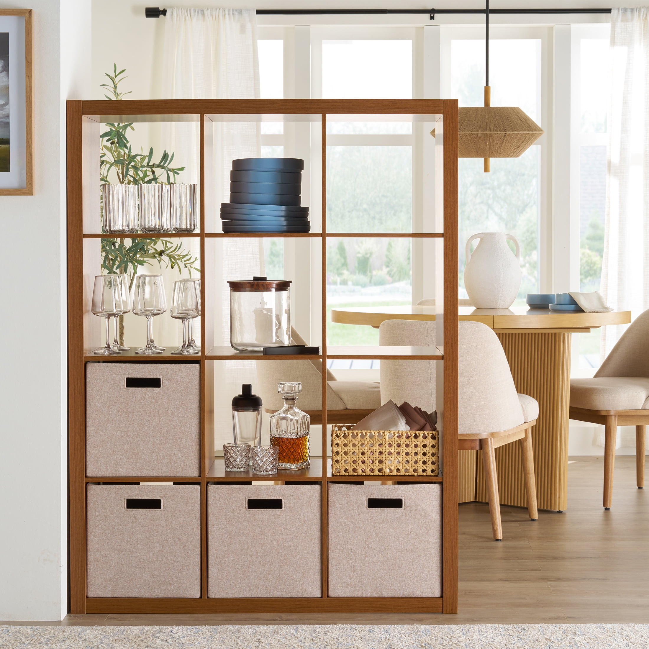 Better Homes & Gardens 12 Cube Storage Organizer, Acorn - Image 2