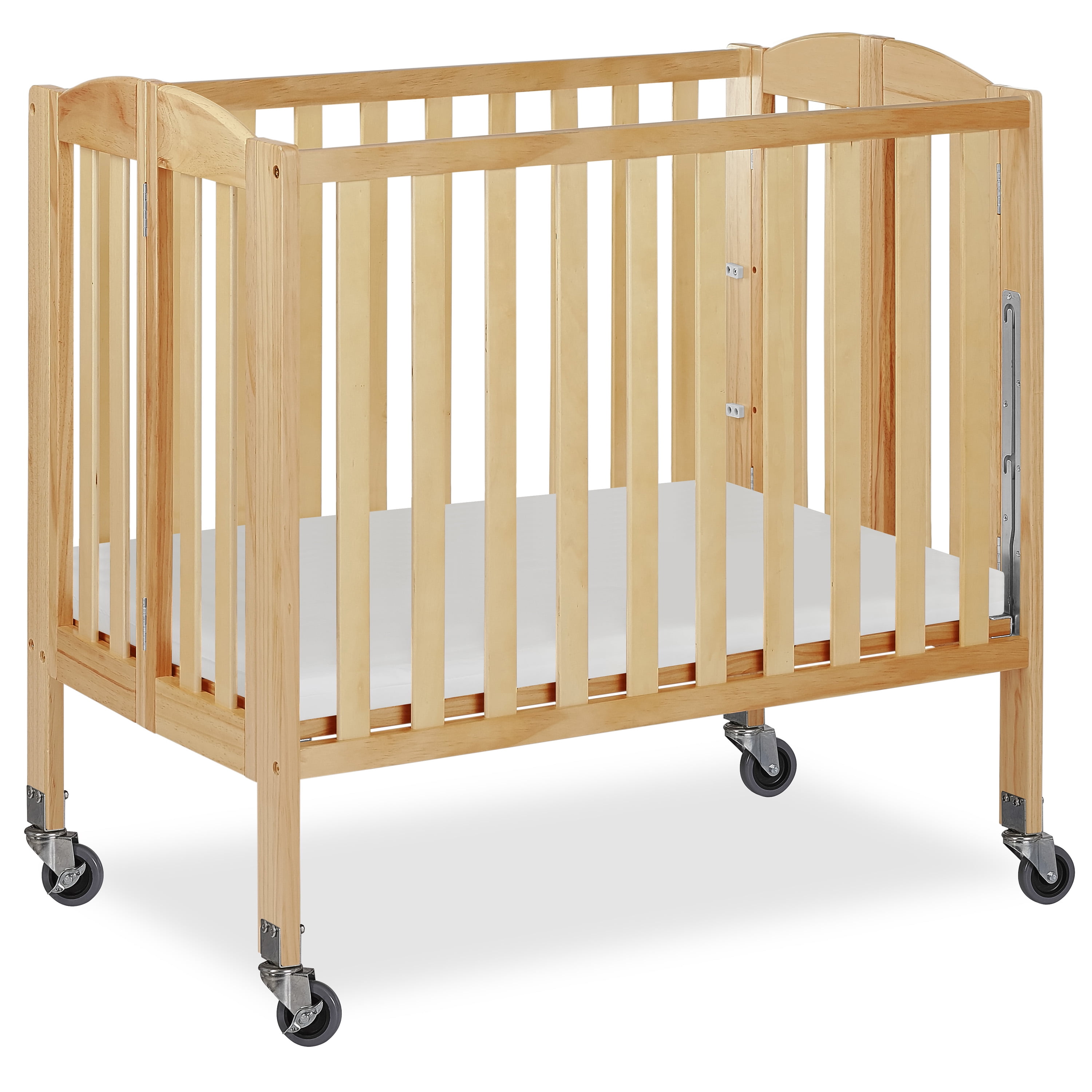 Dream On Me Birch 3-in-1 Folding Portable Mini Crib, Natural - Image 2