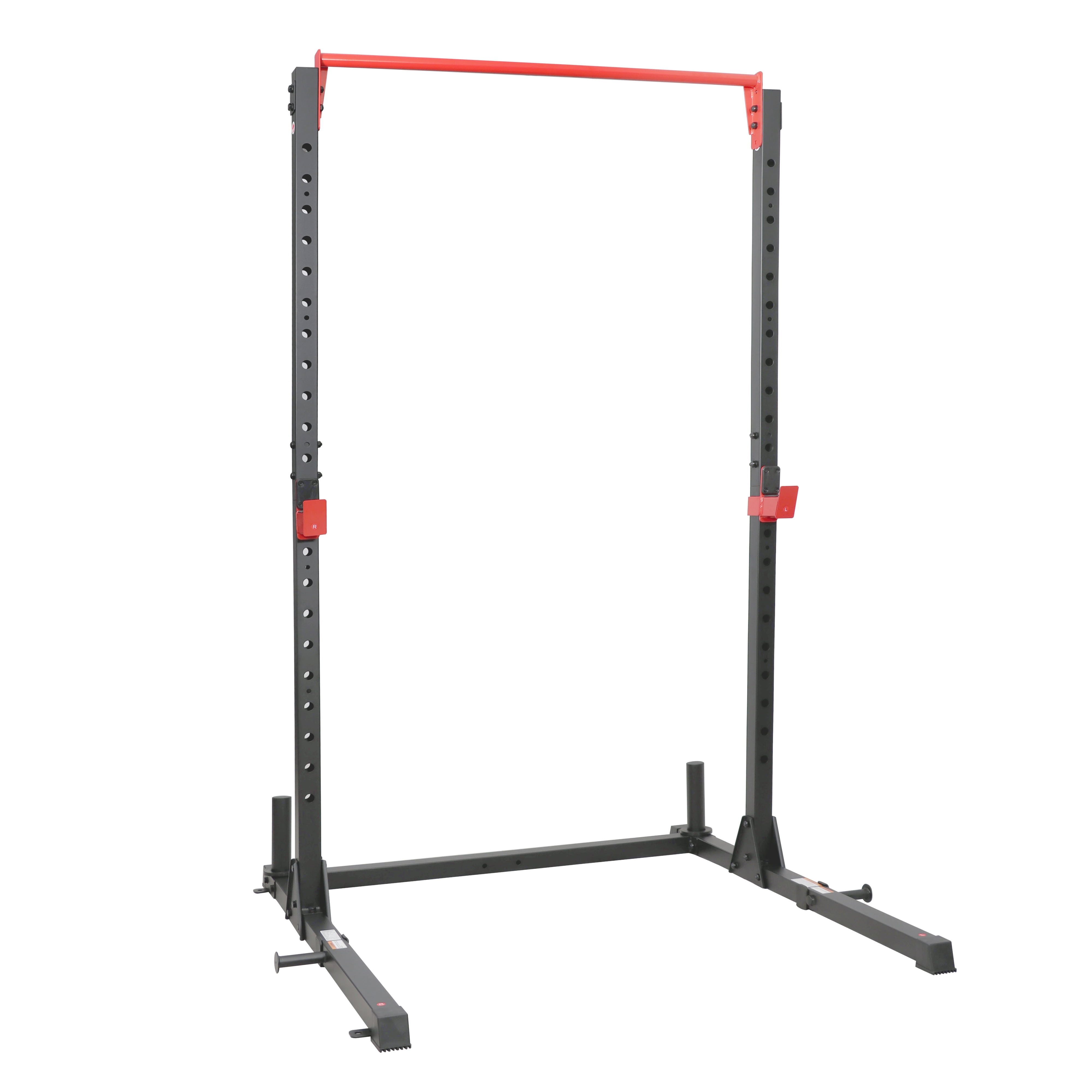 Sunny Health & Fitness Essential 800-lb High Capacity Power Rack Cage with Weight Plate Storage & Adjustable J-Hooks - SF-XF920063 - Image 2