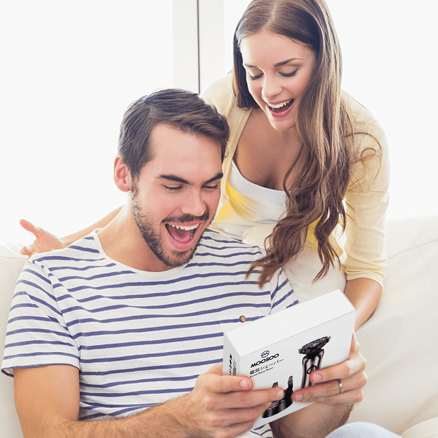 Moosoo Electric Shaver with Clean Station Wet Dry Waterproof Mens Razor - Image 4