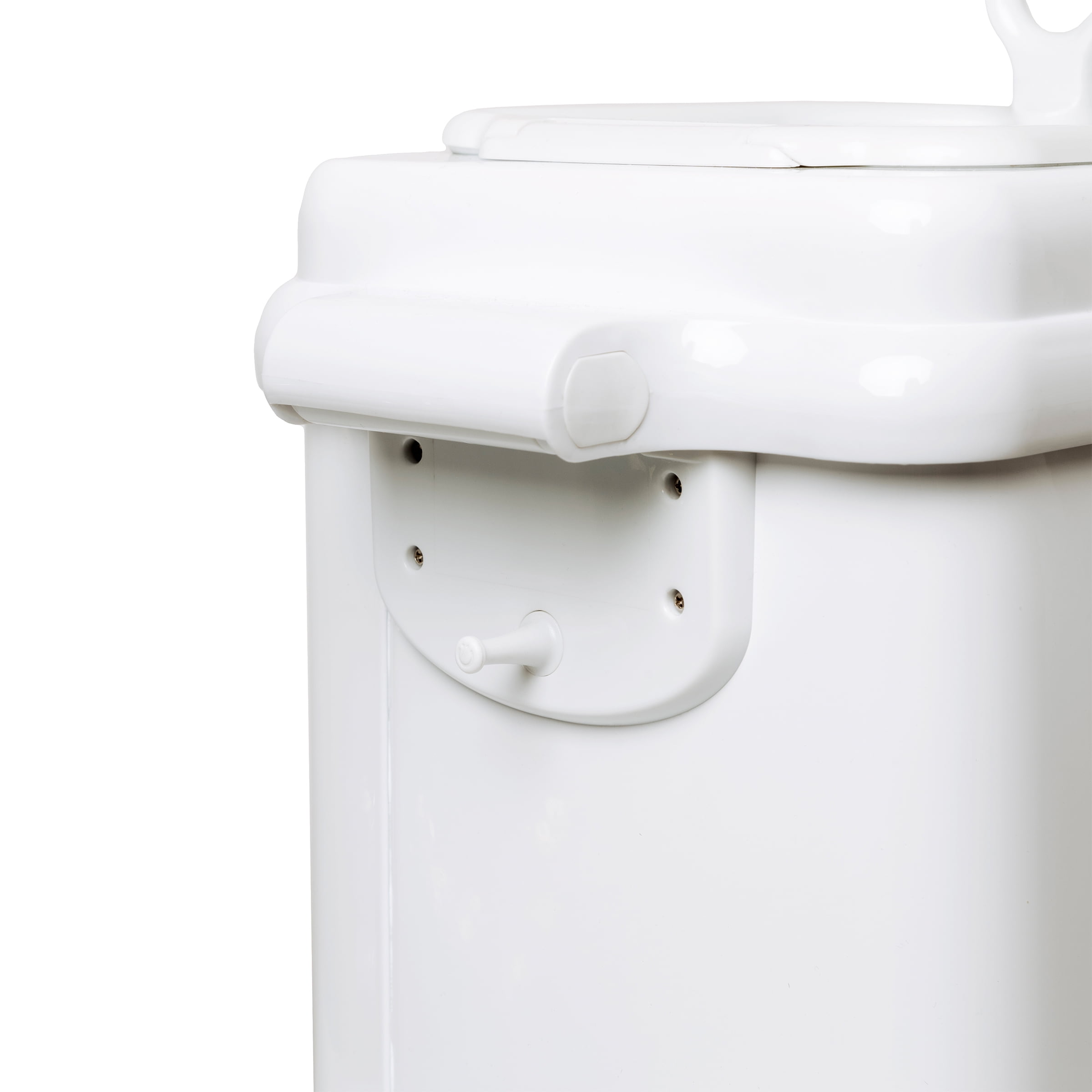 Ubbi Pet Odor-Locking Steel Waste Pail Cat Litter Disposal System, Chrome - Image 4