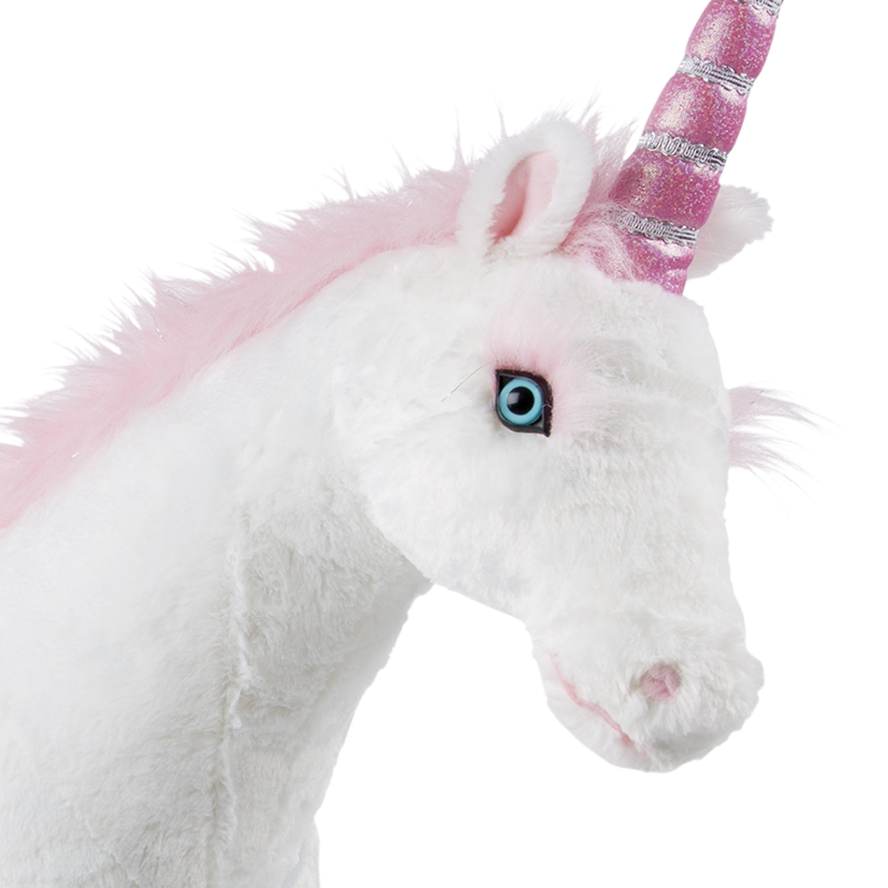 Melissa & Doug Giant Unicorn - Lifelike Plush Stuffed Animal (over 2 feet tall) - Image 4