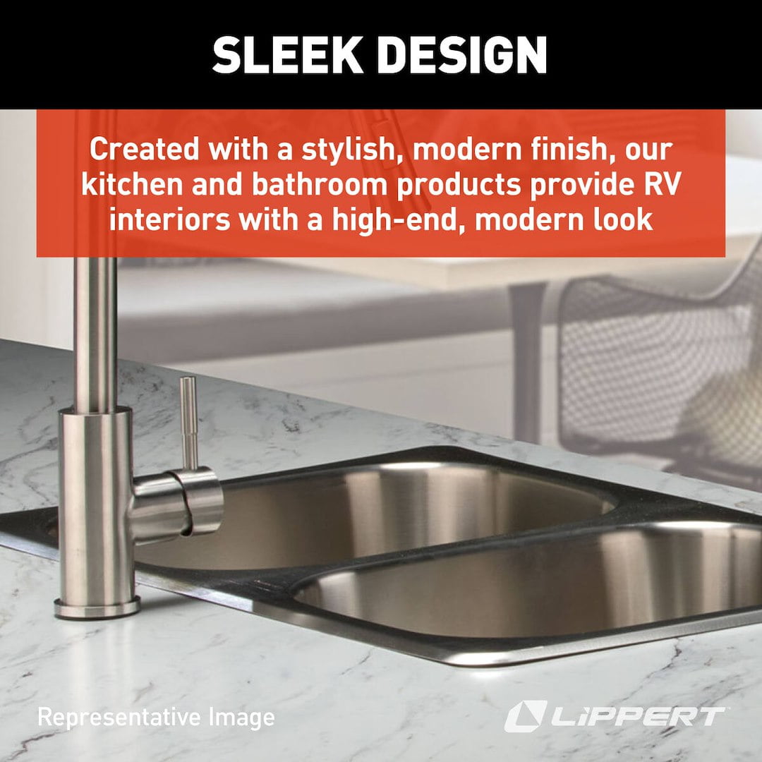 Lippert Flow Max Stainless Steel RV Kitchen Faucet - Image 3