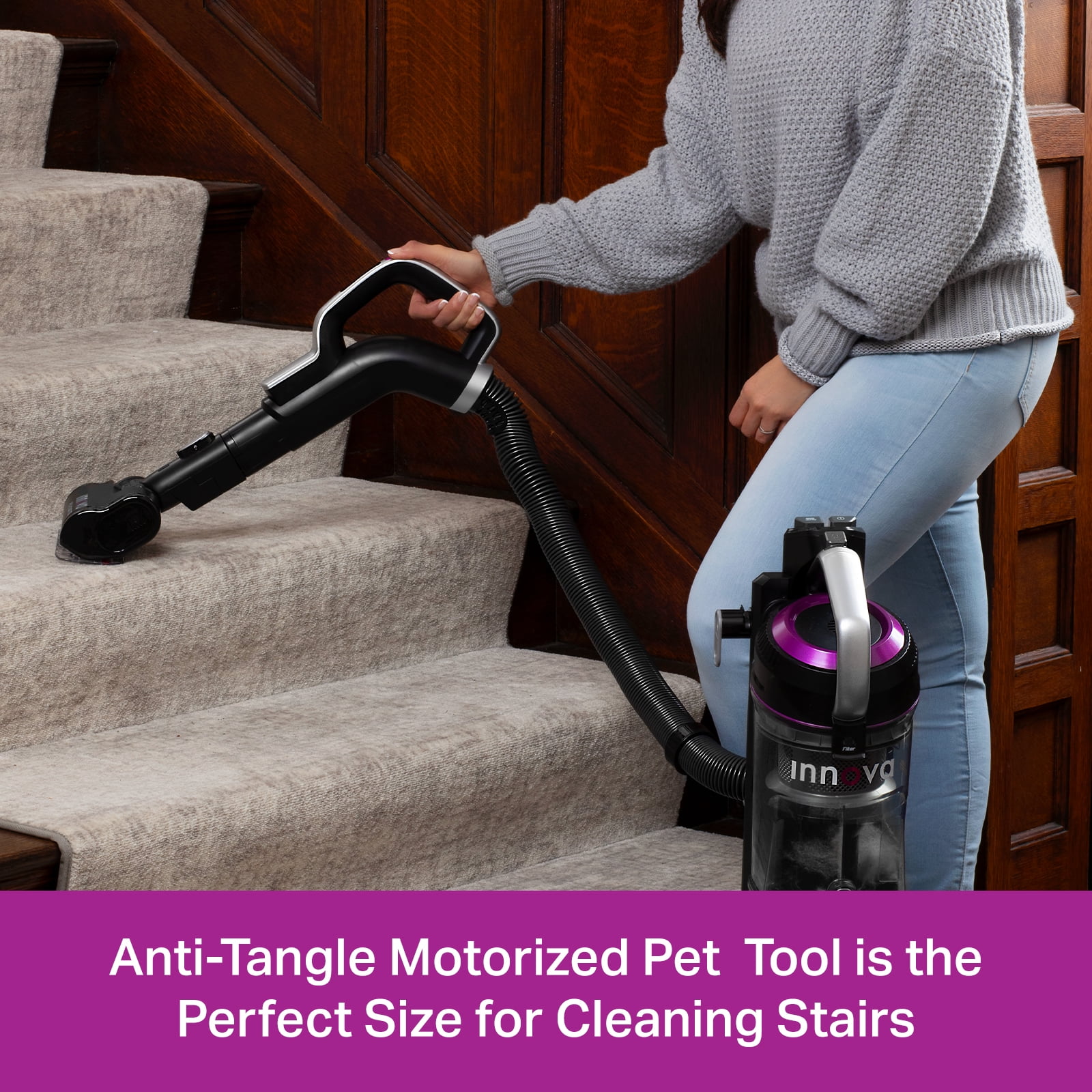 Innova by Eureka Upright Vacuum with Whirlwind Anti-Tangle Technology, NEU700, New - Image 12