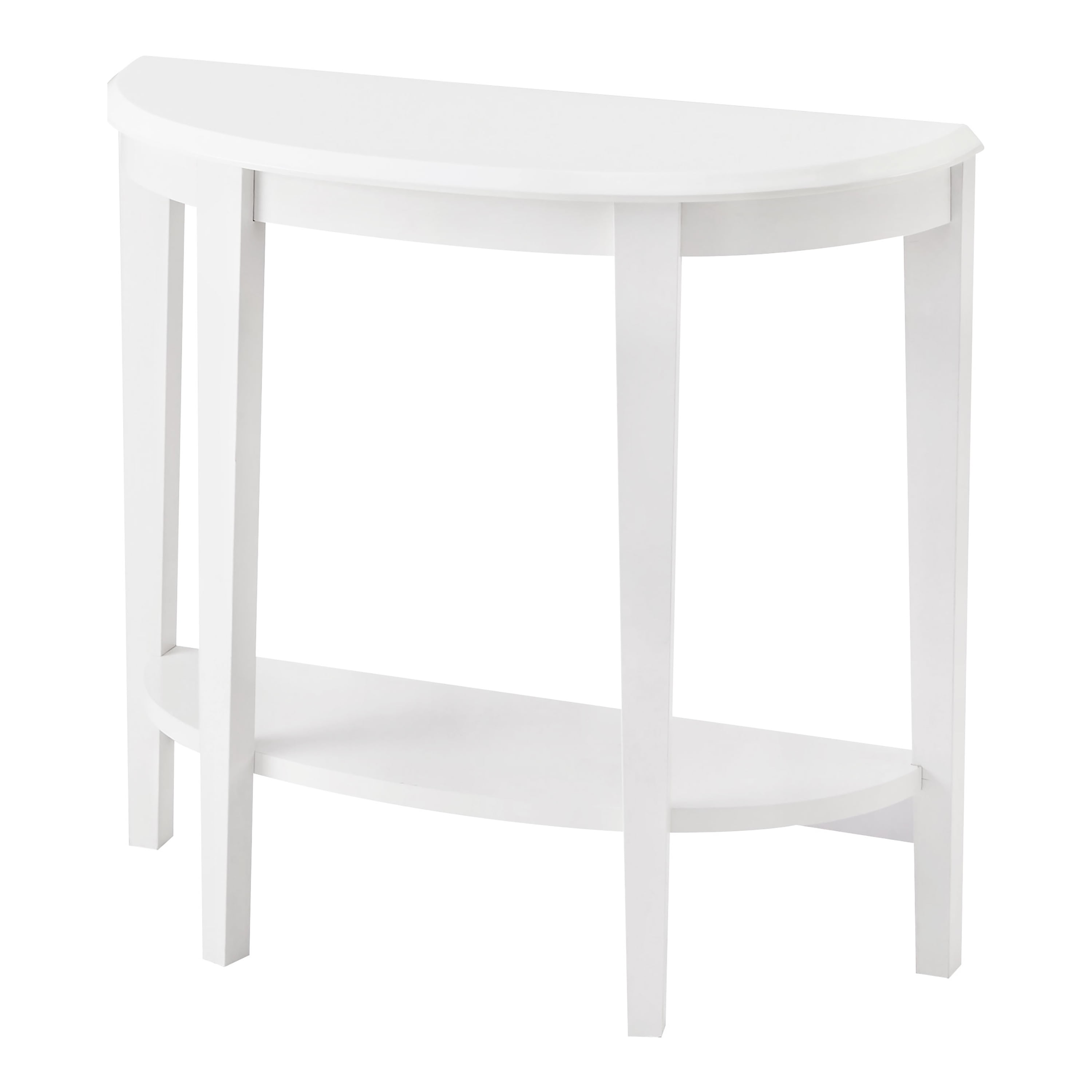 Furniture of America Lune 1-Shelf Wood White Pure Hallway Console Table - Image 4