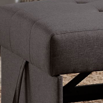 Weston Home Tucker Convertible Ottoman, Dark Grey - Image 11