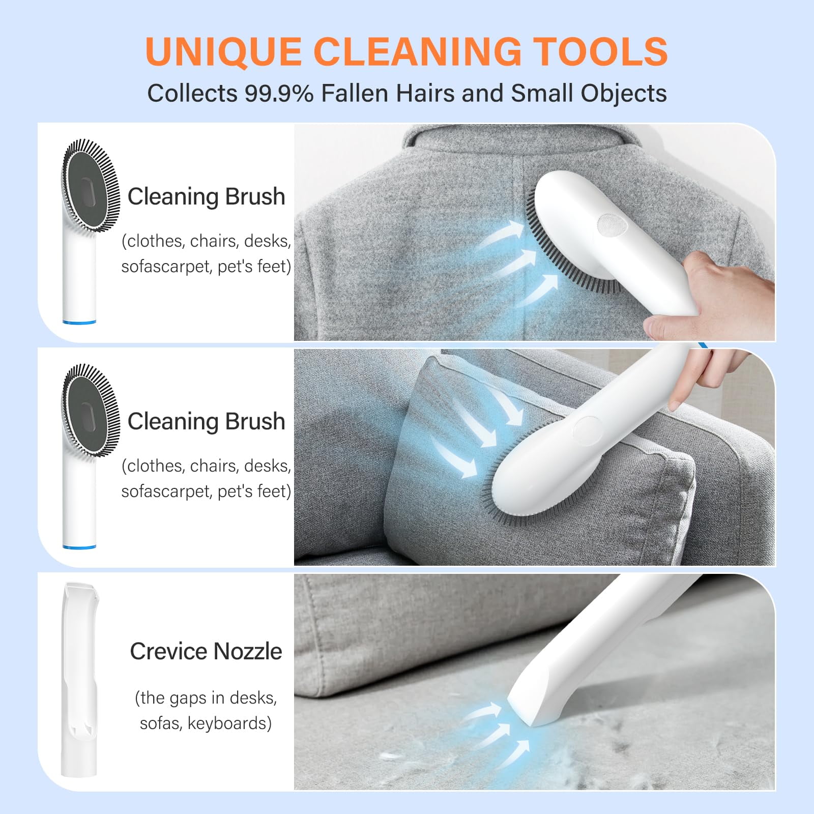 ELS PET Dog Grooming Vacuum Kit: 5-in-1 Pet Hair Clippers with Vacuum Suction 99.9%, Dog Hair Brush Comb Tools for Shedding w/ 1.4L Extra Large Dust Cup, Ultra Quiet for Cats & Dogs and Home Cleaning - Image 5