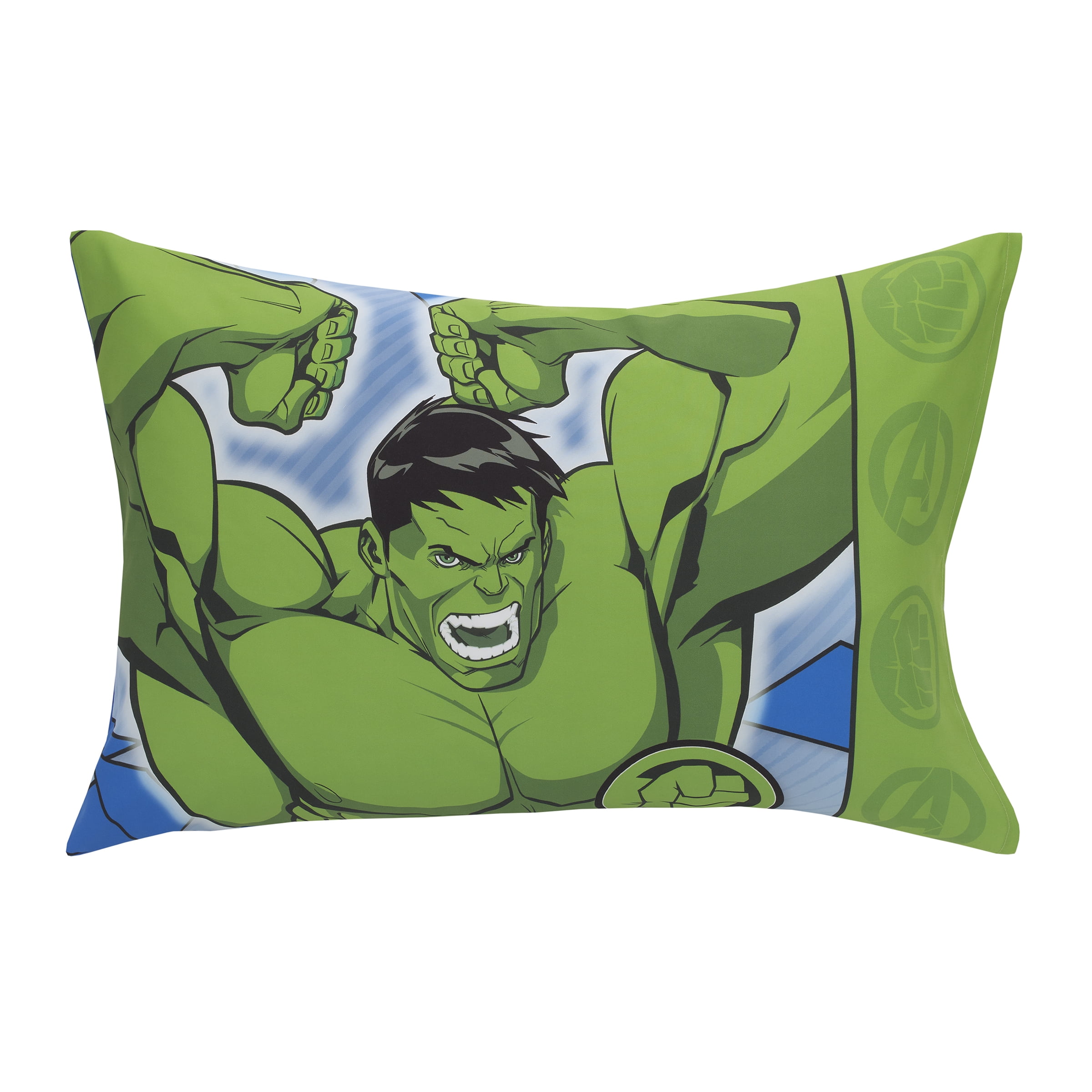 Marvel Hulk the Big Guy 4 Piece Toddler Boy Bedding Set, Comforter, Flat Sheet, Fitted Sheet, Pillowcase - Image 6