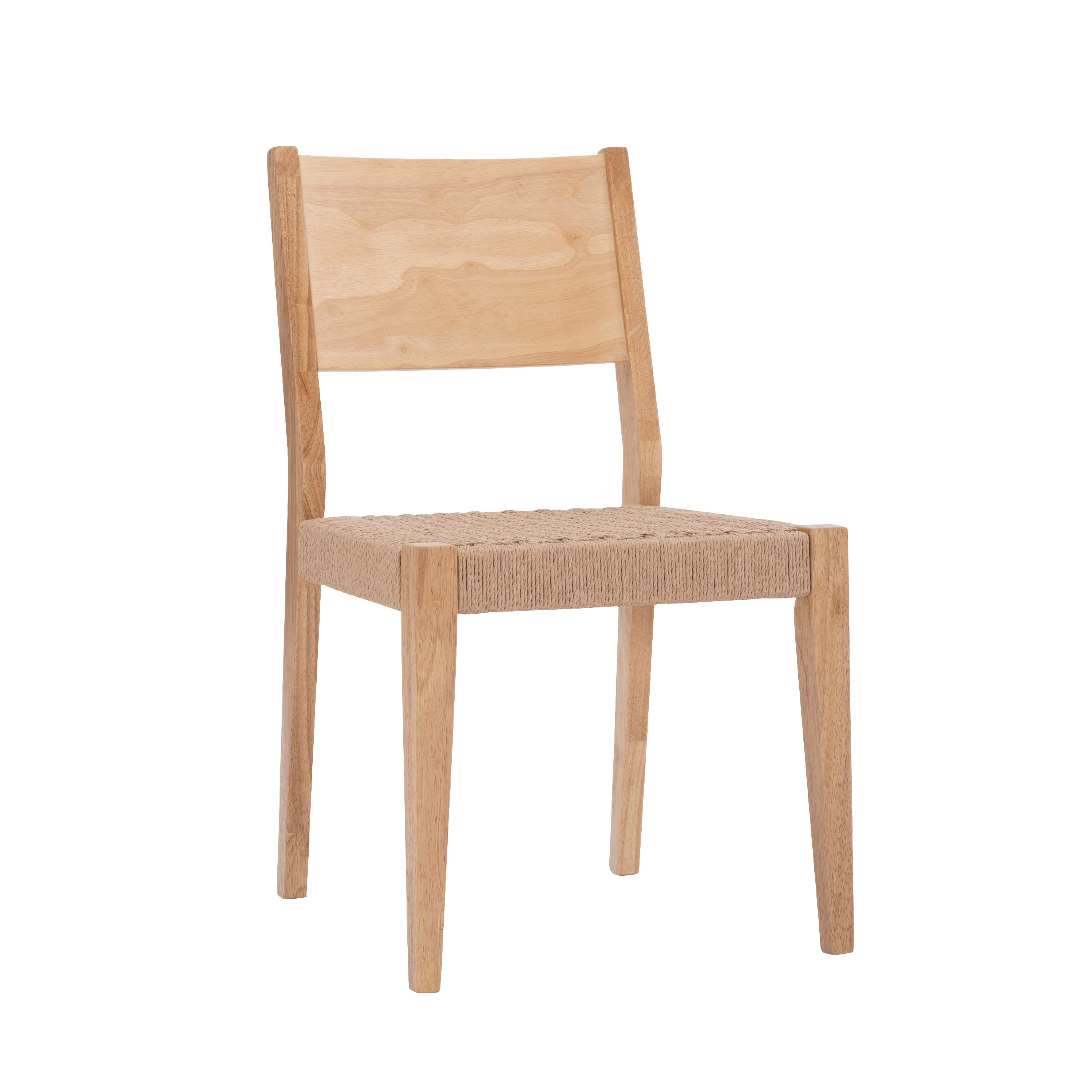 Holden Dining Chair, Set of 2, Natural with Handwoven Rope Seat - Image 5