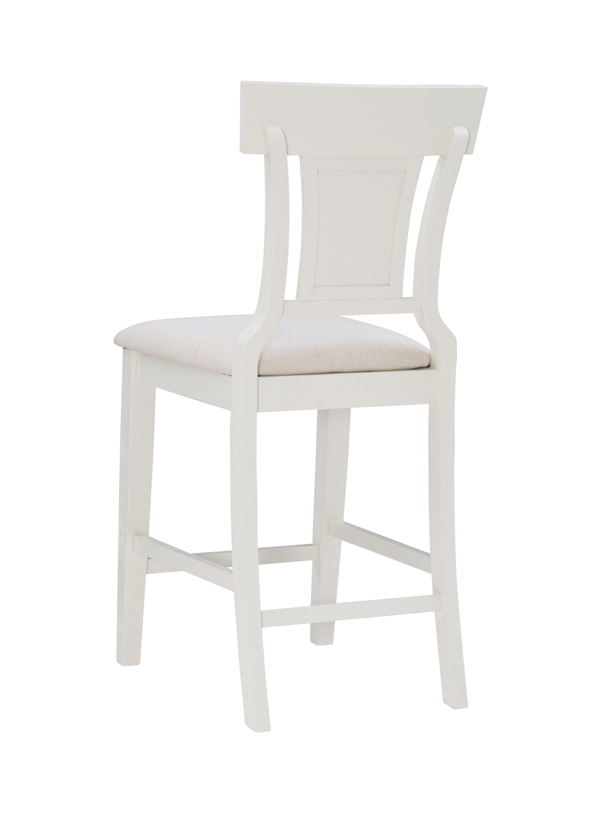 Linon Rylan 26" Counter Stool, Whitewash/Beige - Image 4