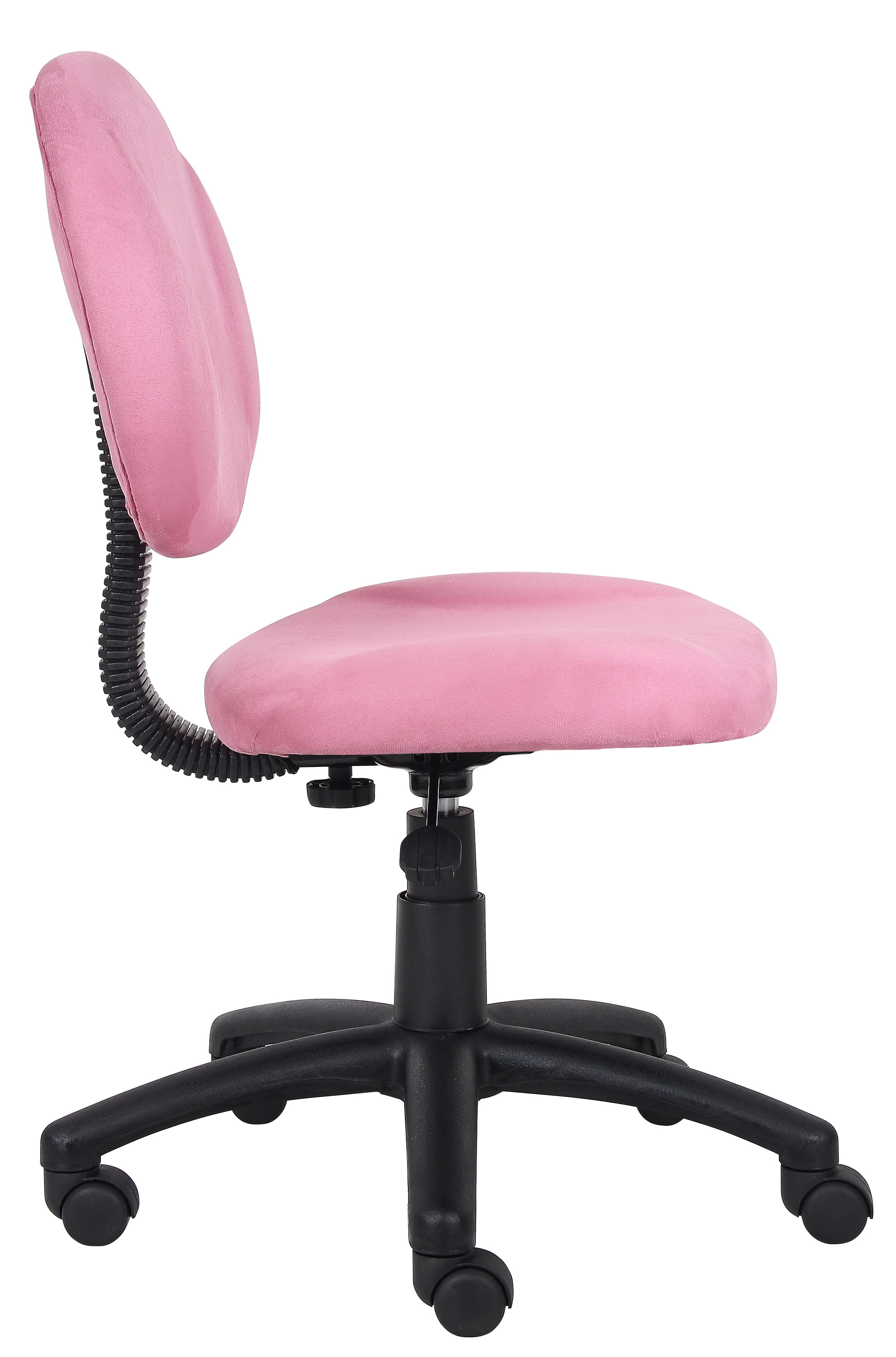 Boss Office Products Pink Perfect Posture Delubye Modern Home Office Chair without Arms - Image 3