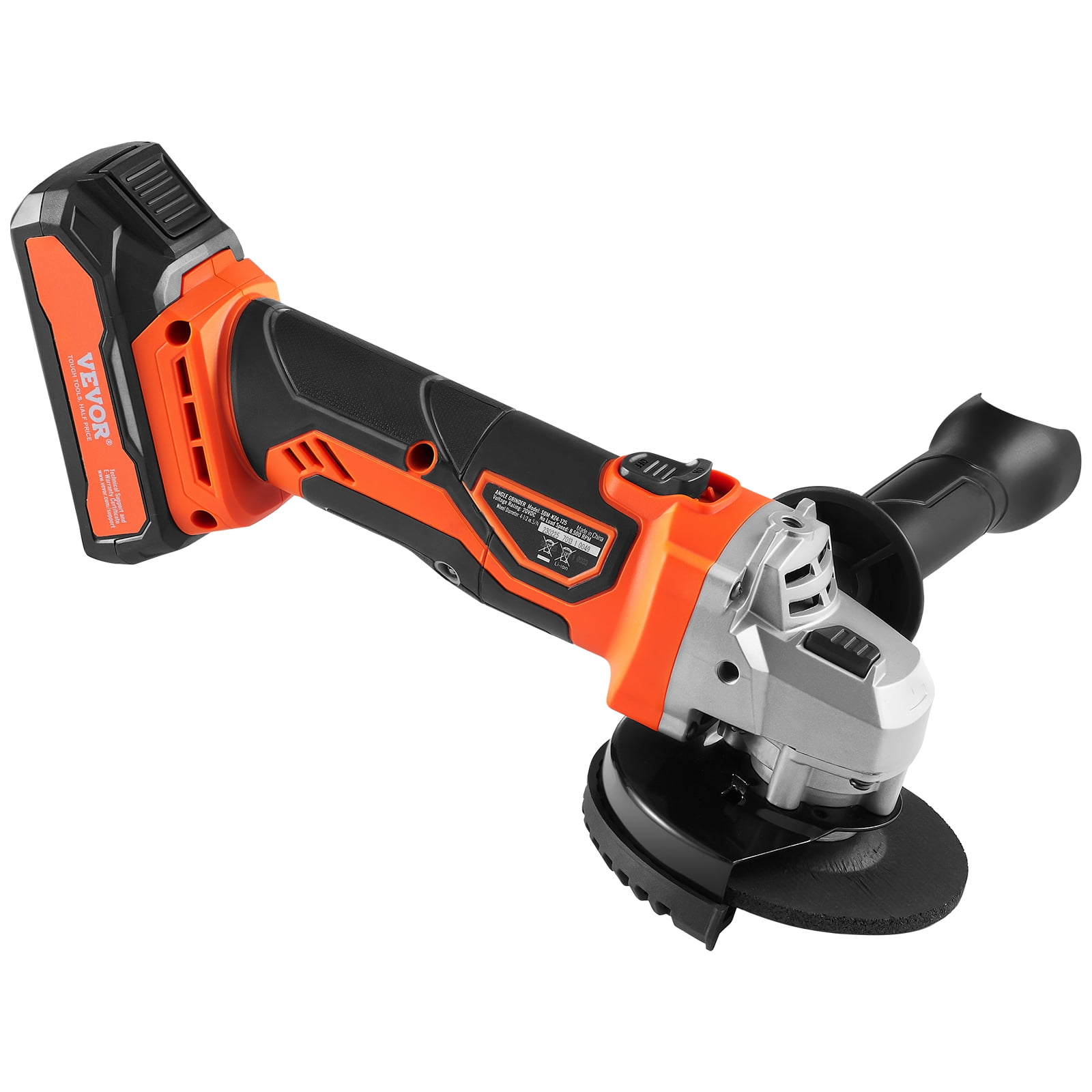 BENTISM Cordless Angle Grinder Kit For 4-1/2'' 9000 rpm, Cordless Electric Grinder Power with 20V Fast Charger for Cutting, Polishing, Grinding, Rust Removal - Image 6