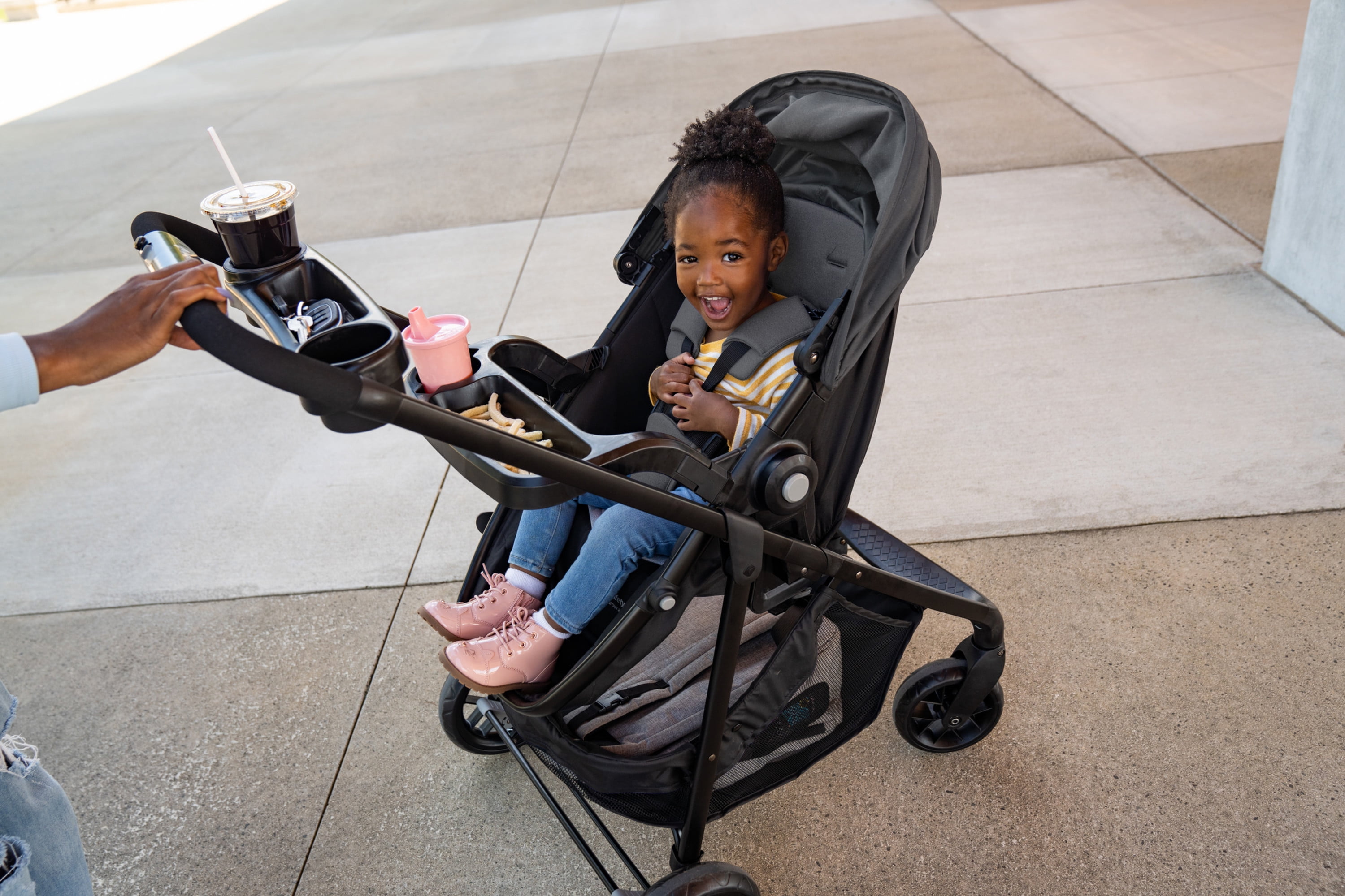 Safety 1st Grow and Go Sprint Modular Travel System Stroller with Rear-Facing Infant Car Seat, Whisper Grey, Toddler, Unisex - Image 28