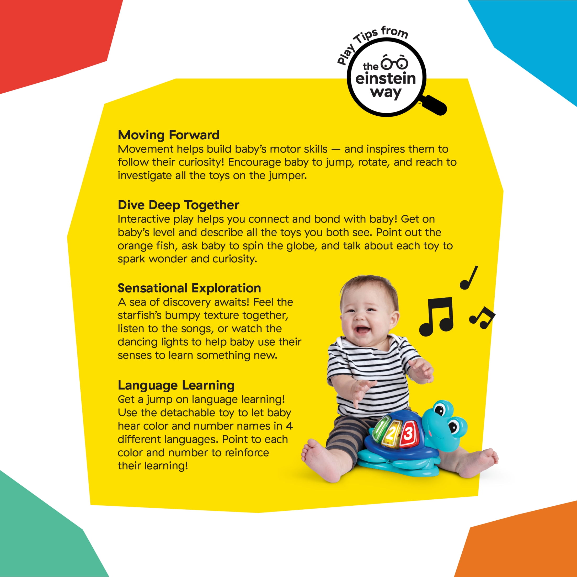 Baby Einstein Ocean Explorers Curiosity Cove 2-in-1 Activity Jumper, Ages 6 Months+ - Image 9