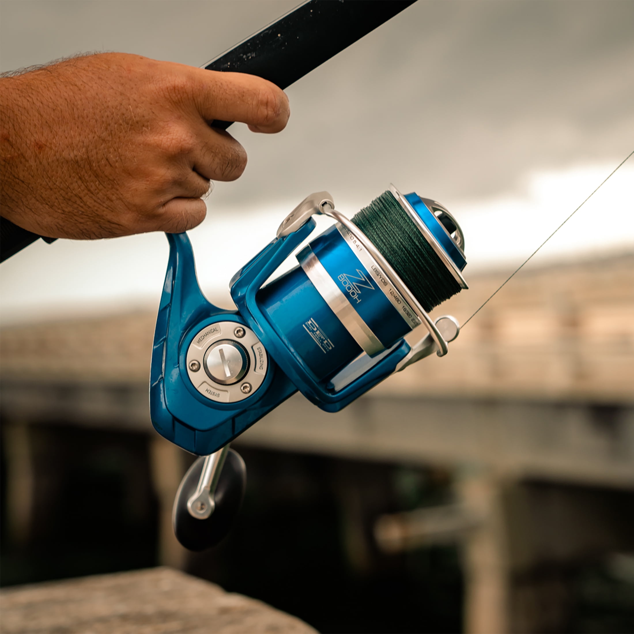 Okuma Blue Azores 14000 Saltwater Spinning Fishing Reel 5.4:1 - Image 2