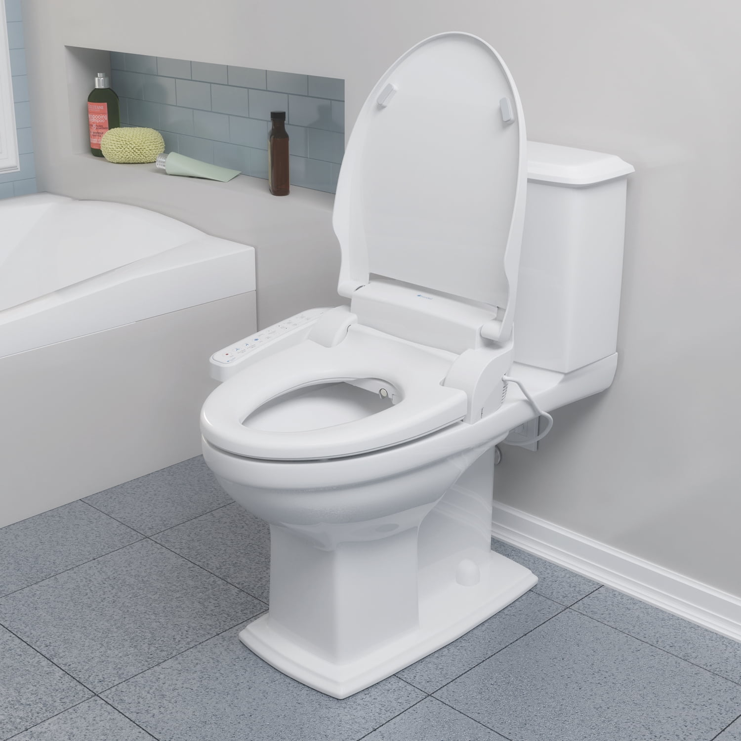 Brondell Swash SE400 Bidet Seat with Sidearm, Dryer and Stainless Steel Nozzle, Elongated White - Image 8